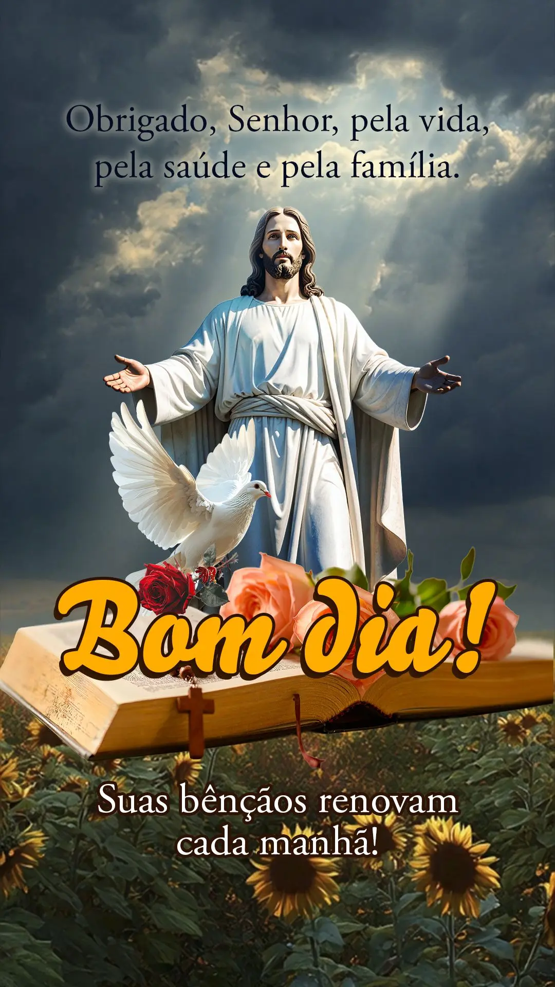 Obrigado, Senhor, pela vida, pela saúde e pela família. Suas bênçãos renovam cada manhã! 🙏✨