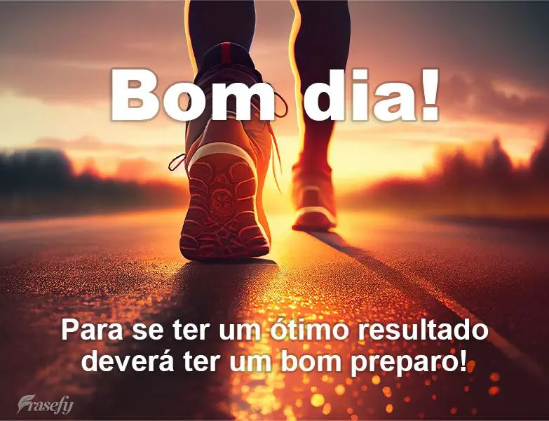 Para se ter um ótimo resultado deverá ter um bom preparo! Bom dia!