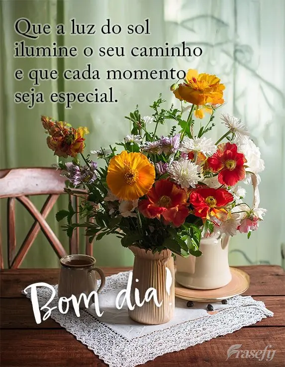 Que a luz do sol ilumine o seu caminho e que cada momento seja especial. Bom dia!