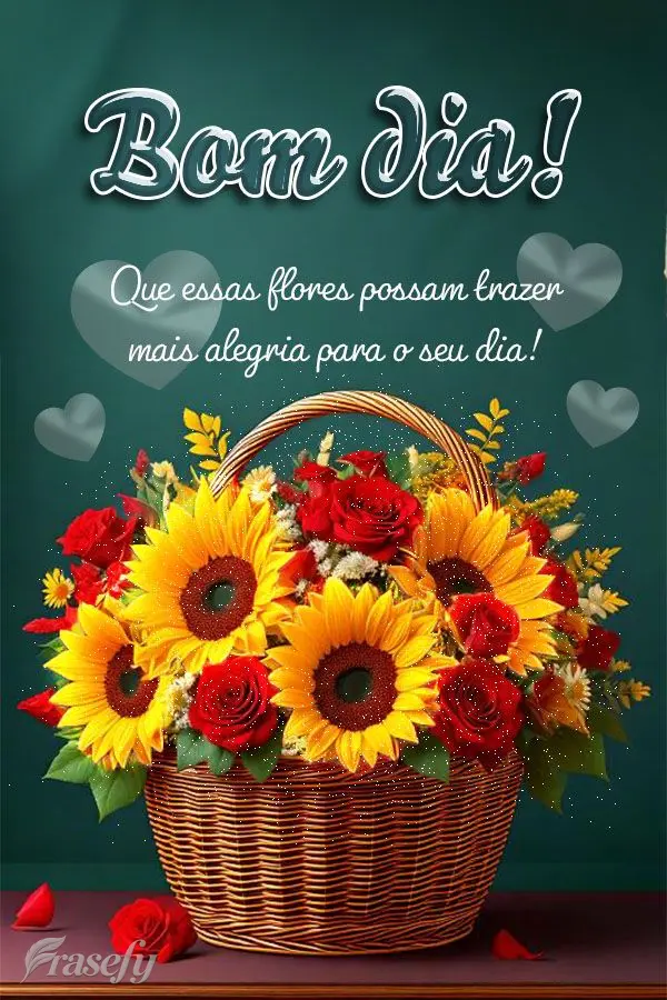Que essas flores possam trazer mais alegria para o seu dia! Bom dia!