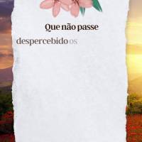 Que não passe despercebido os pequenos gestos de carinho, que não falte amor recíproco, nem abraços cheios de ternura. Que sejamos abençoados com bo...