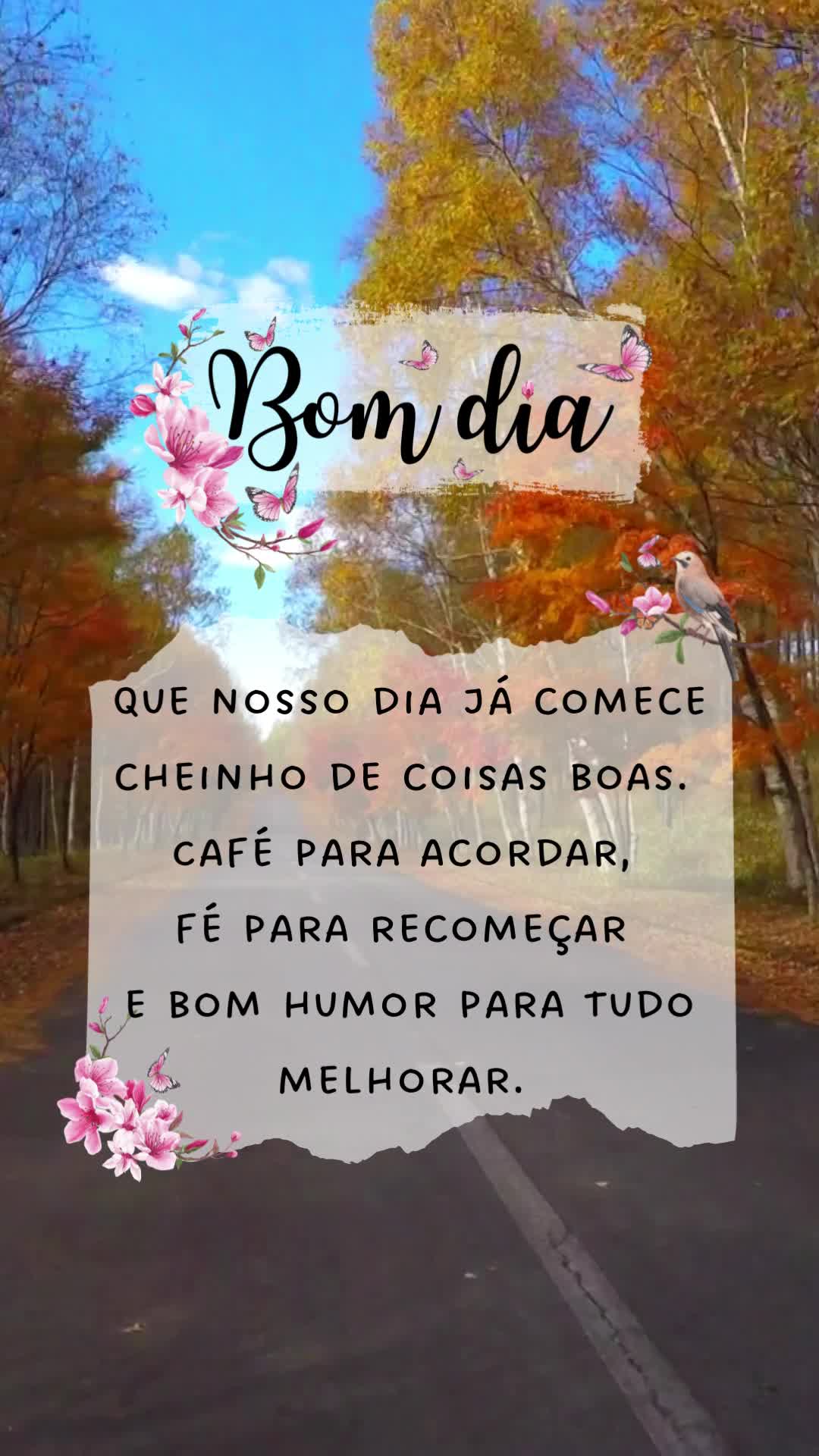 Bom dia 
Que nosso dia já comece cheinho de coisas boas. 
Café para acordar, fé para recomeçar e bom humor para tudo melhorar. 
 Bom dia