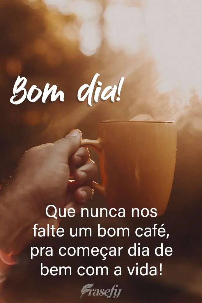 Que nunca nos falte um bom café, pra começar o dia de bem com a vida! Bom dia! 