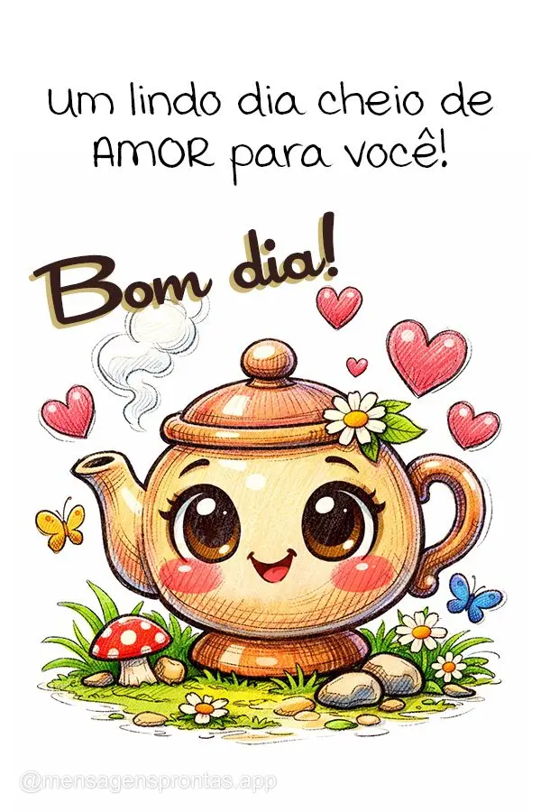 Um lindo dia cheio de amor para você! Bom dia!