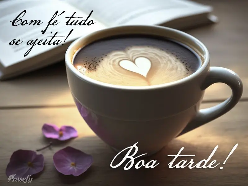 Com fé tudo se ajeita! Boa tarde!
