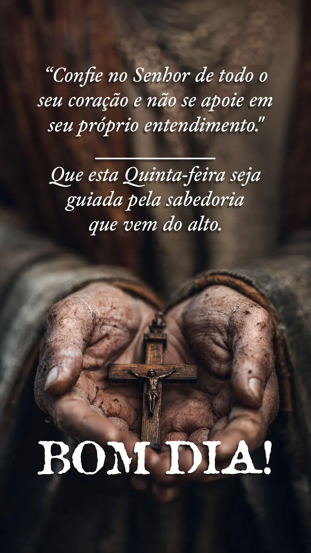 🌿 "Confie no Senhor de todo o seu coração e não se apoie em seu próprio entendimento." Que esta quinta-feira seja guiada pela sabedoria que vem do...