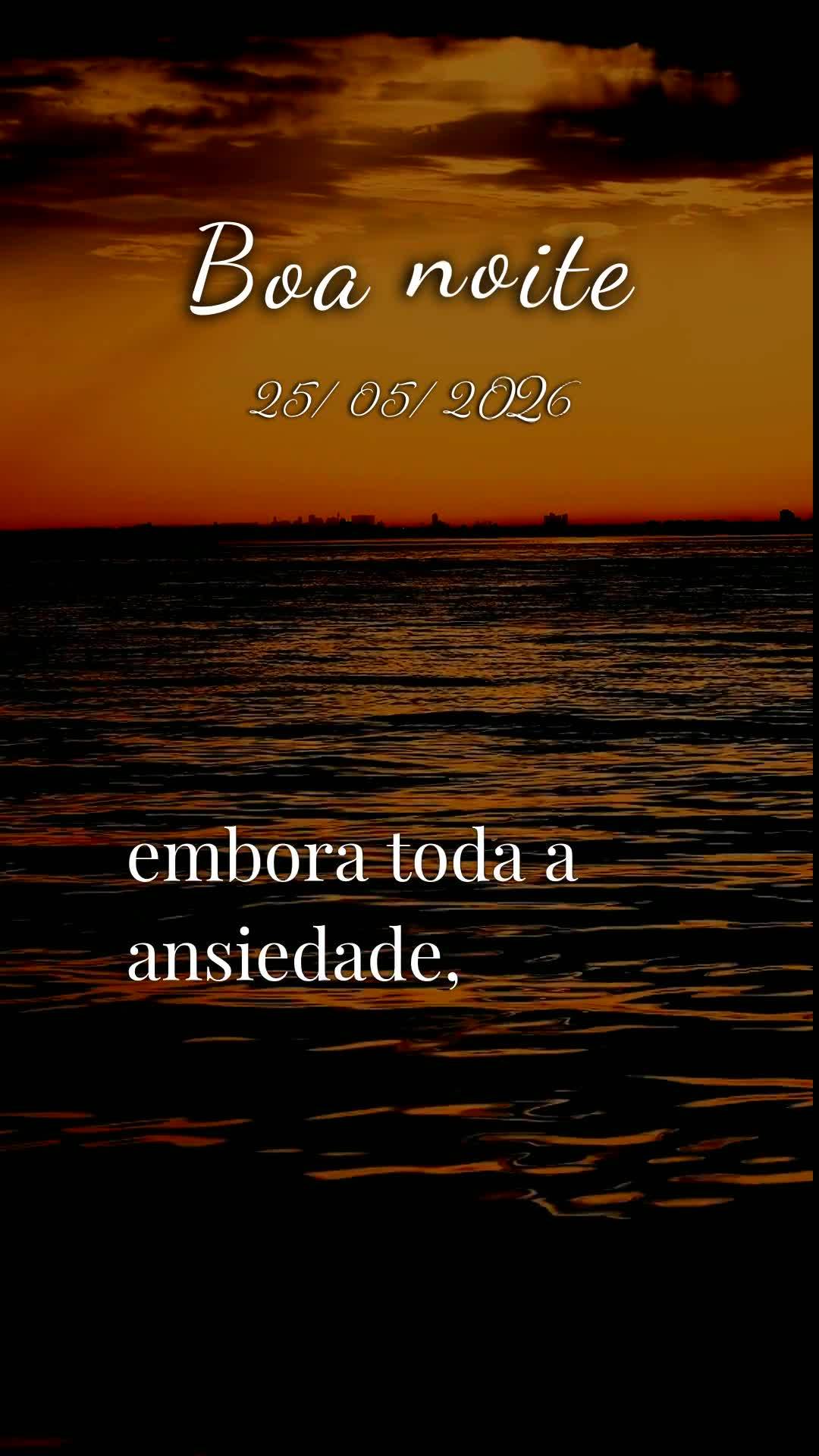 Boa noite. Hoje é segunda-feira, 25 de Maio de 2026, e neste silêncio da noite eu me coloco diante de Ti, Senhor meu Deus. Obrigado por mais um dia viv...