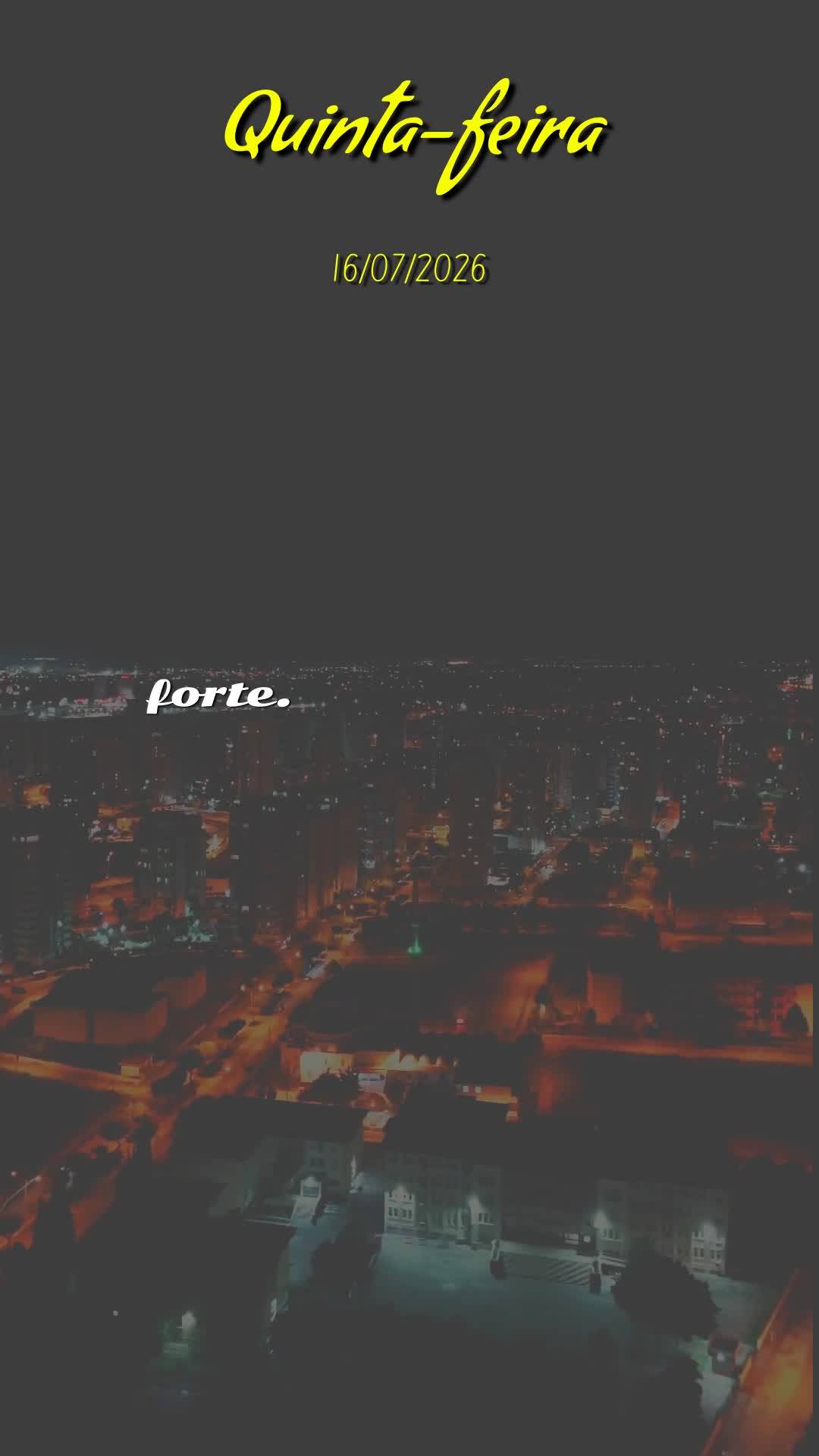 Boa noite. Nesta quinta-feira, 16 de Julho de 2026, quando a noite desce mansa sobre o Brasil, olhe para o céu e veja Deus acendendo as estrelas, uma a ...