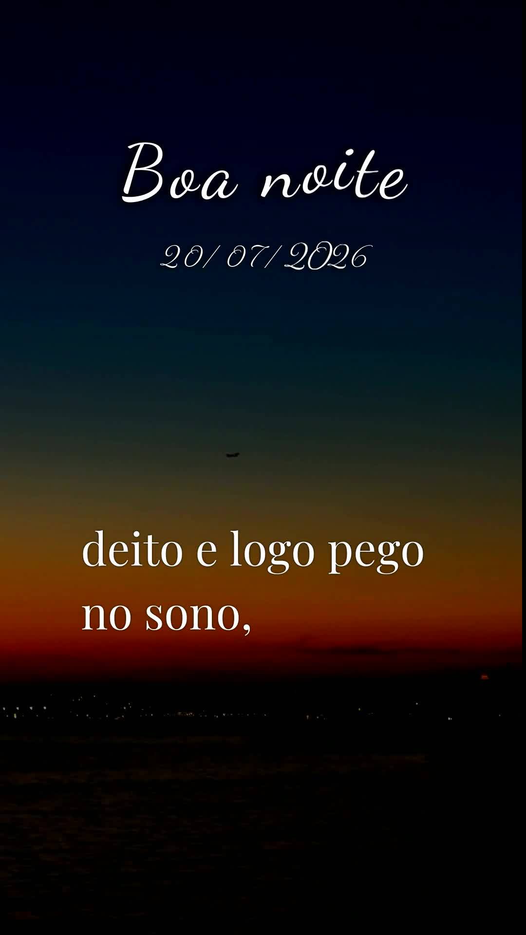 Boa noite. Nesta Segunda-feira, 20 de Julho de 2026, chegamos ao início de uma nova semana, e quão bom é entregar este momento de descanso nas mãos d...