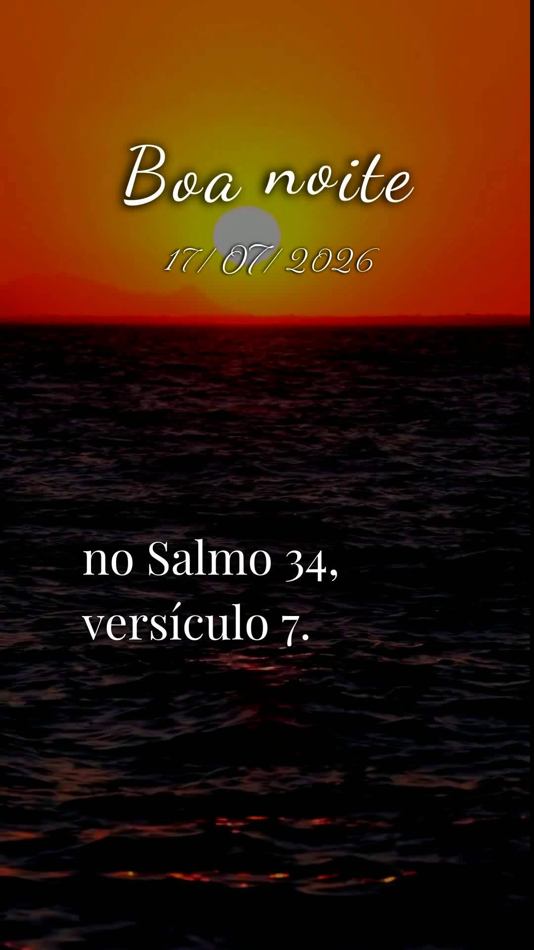 Boa noite. Nesta Sexta-feira, 17 de Julho de 2026, ao encerrarmos mais uma semana, elevo minha voz ao Céu. Que a bênção do Senhor te alcance onde que...