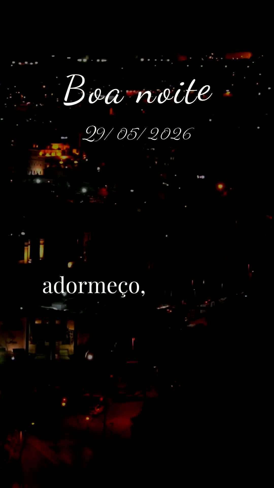 Boa noite. Nesta sexta-feira, 29 de Maio de 2026, que Deus abençoe este momento sagrado de descanso, renovando suas forças e acalmando seu coração. Q...