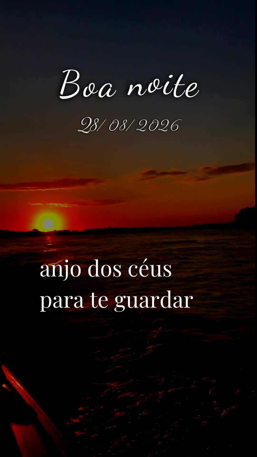 Boa noite. Nesta sexta-feira, vinte e oito de Agosto de dois mil e vinte e seis, ao encerrar mais uma semana, eu oro, eu declaro e eu profetizo que a bê...
