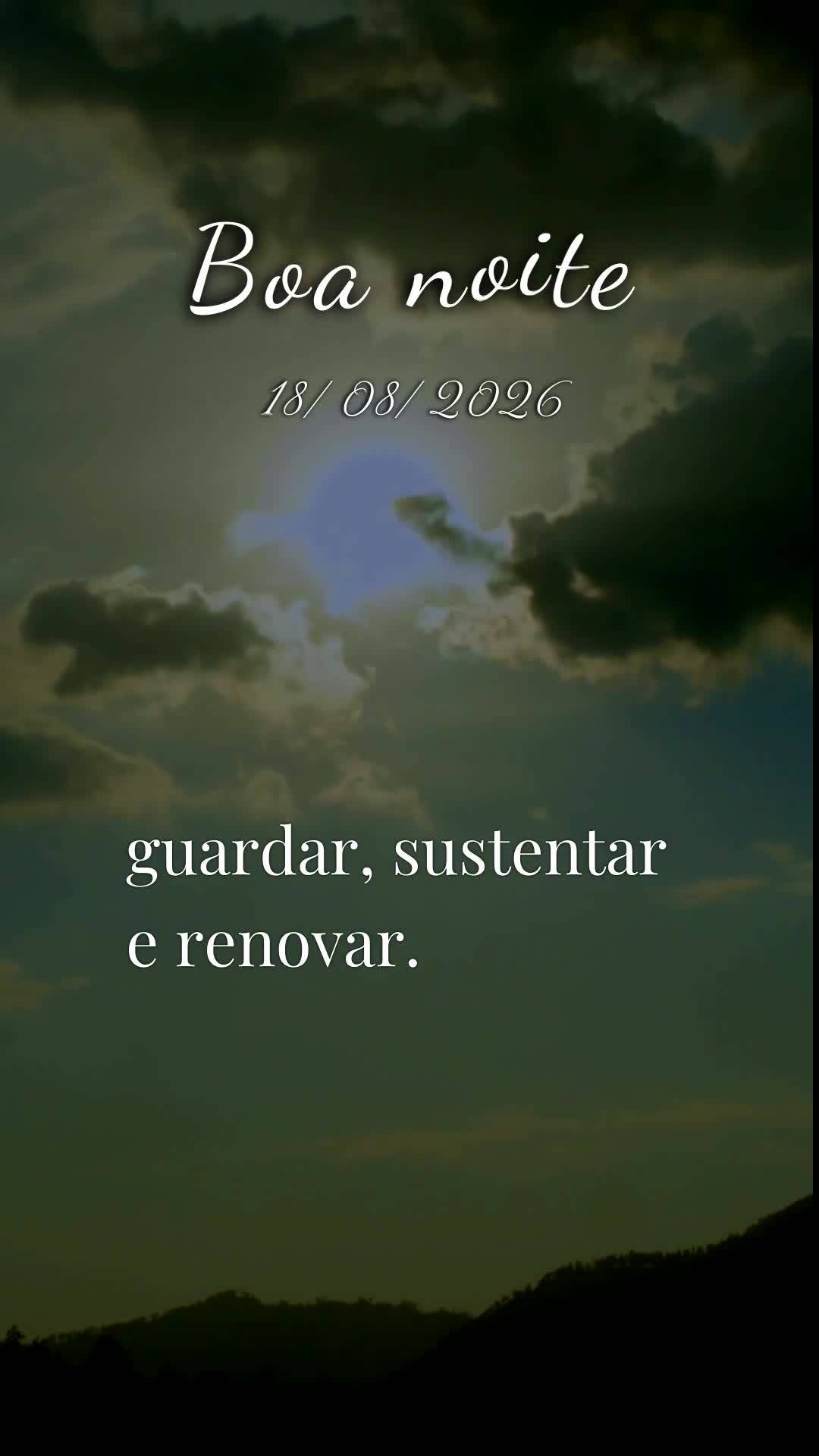 Boa noite. Nesta terça-feira, 18 de Agosto de 2026, que a bênção do Senhor te alcance exatamente onde você está neste momento. Eu oro, eu declaro e...