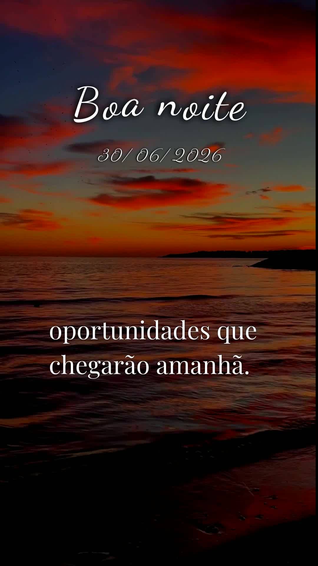 Boa noite. Nesta terça-feira, 30 de Junho de 2026, chegamos ao último dia do mês com o coração cheio de gratidão. Que Deus abençoe este momento de...