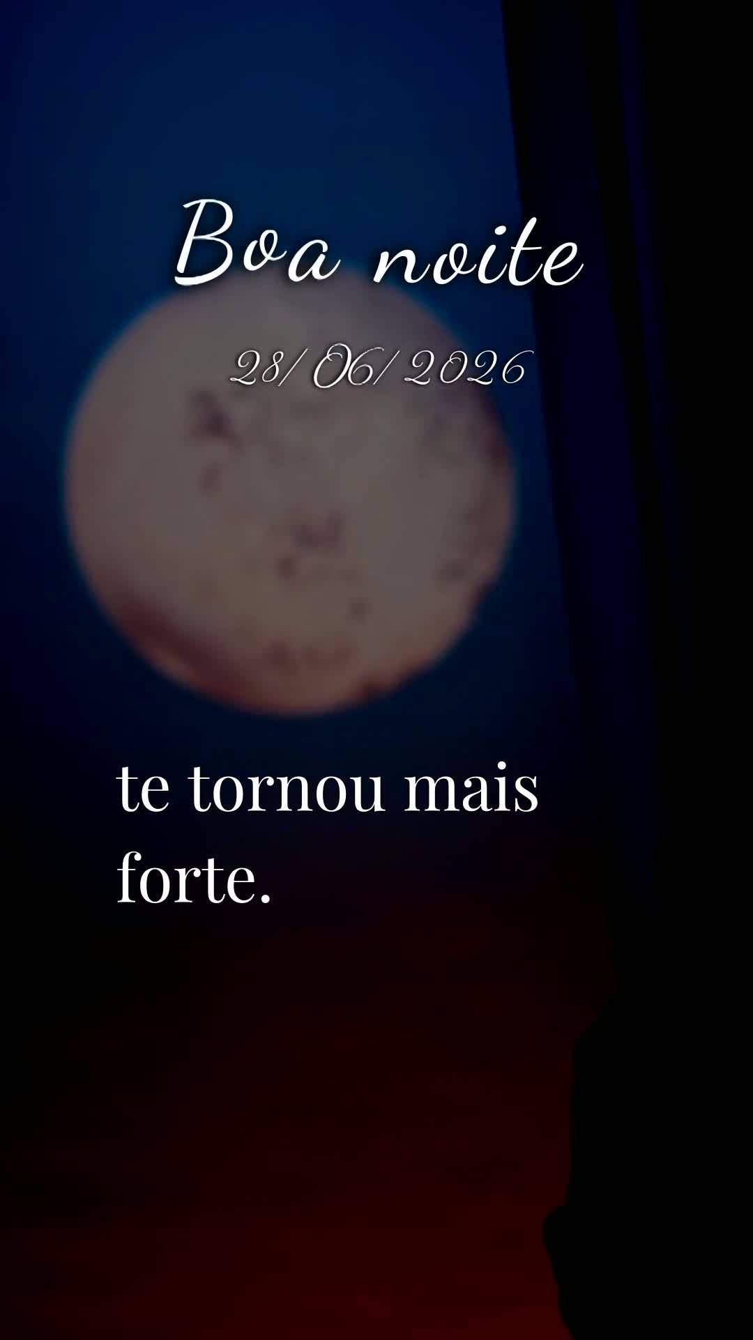 Boa noite. Neste domingo, dia do Senhor, quando a noite desce mansa sobre o Brasil, Deus acende as estrelas no céu para lembrar você de que a esperanç...
