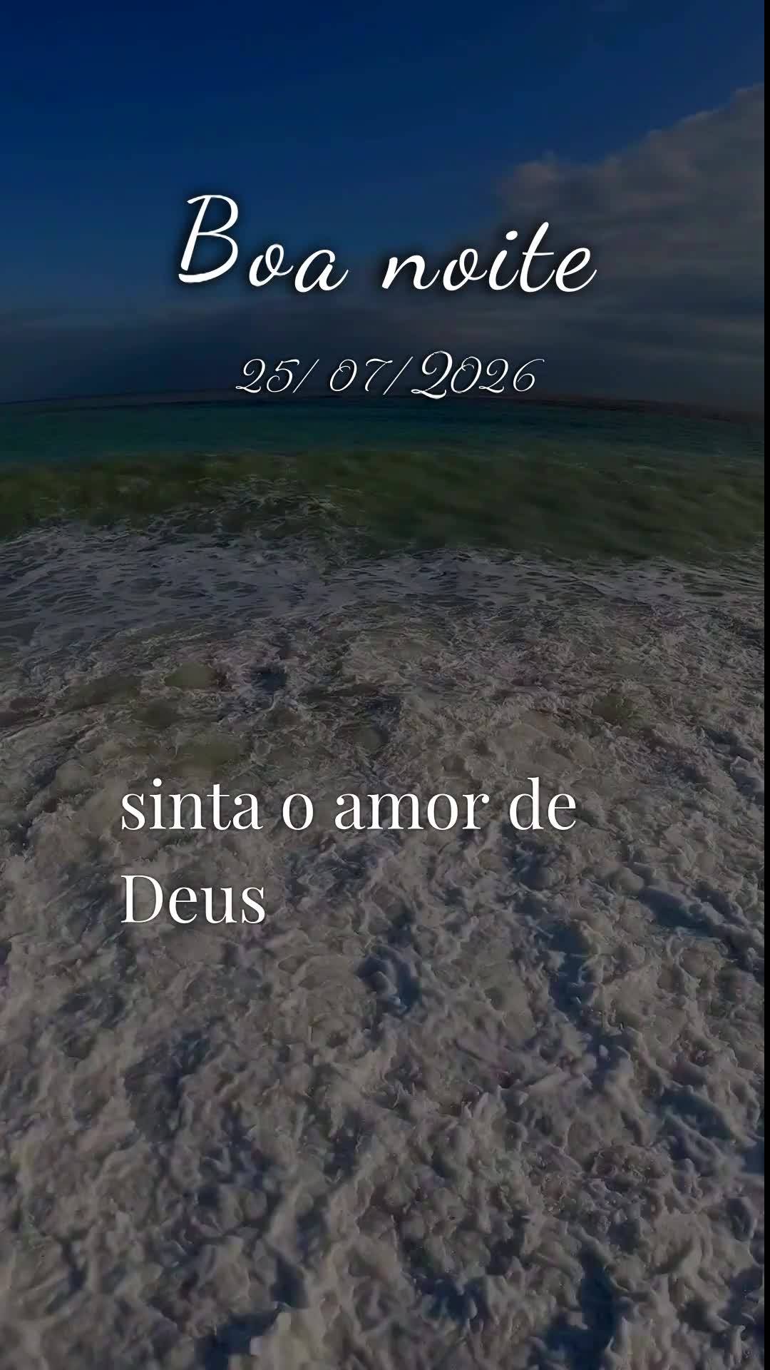 Boa noite. Neste sábado, 25 de Julho de 2026, quando a noite desce mansa sobre a nossa casa, Deus acende as estrelas para nos lembrar que a esperança n...