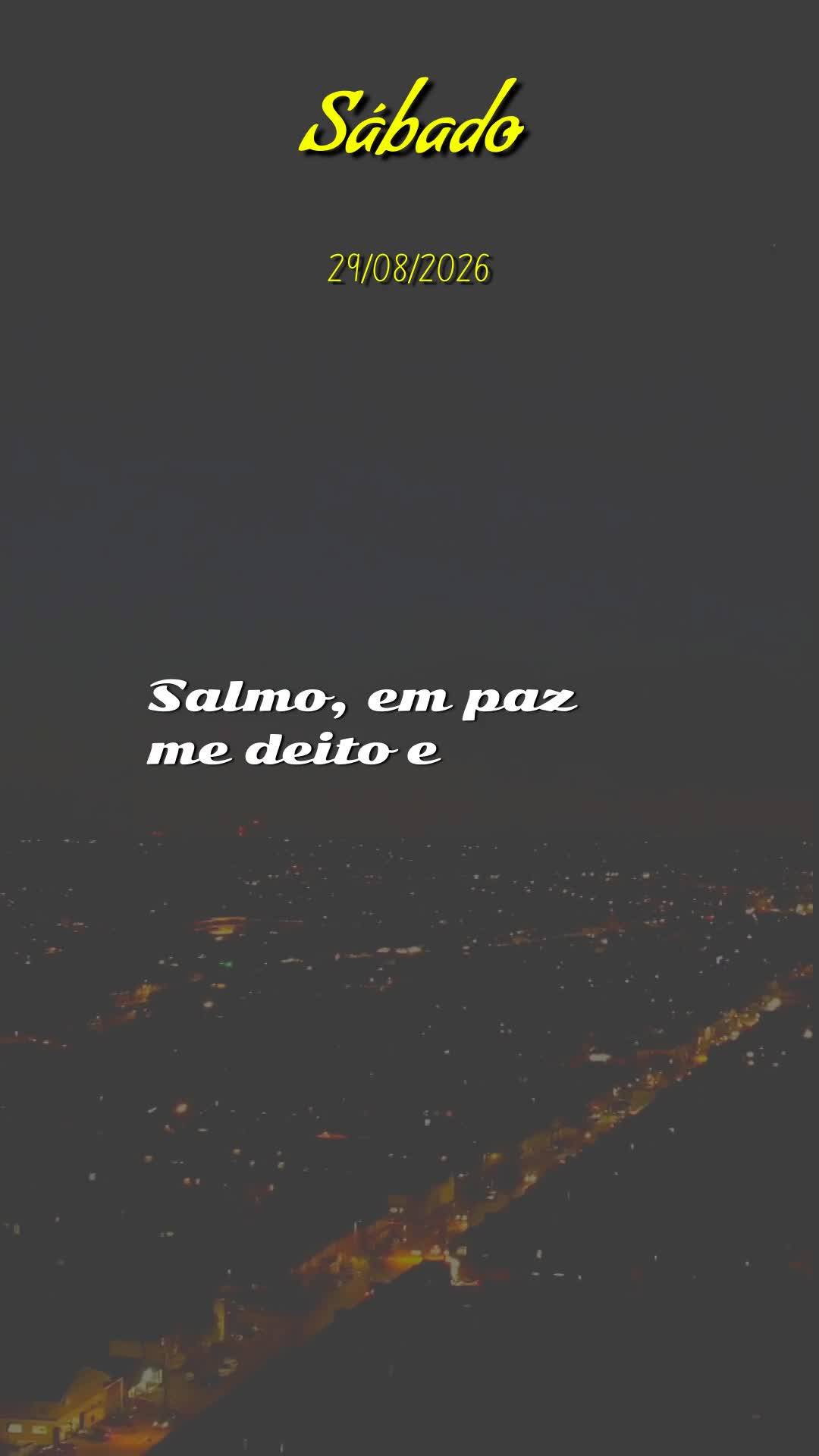 Boa noite. Neste Sábado, 29 de Agosto de 2026, que Deus abençoe este momento de descanso, renovando suas forças e acalmando seu coração. Que o amor ...