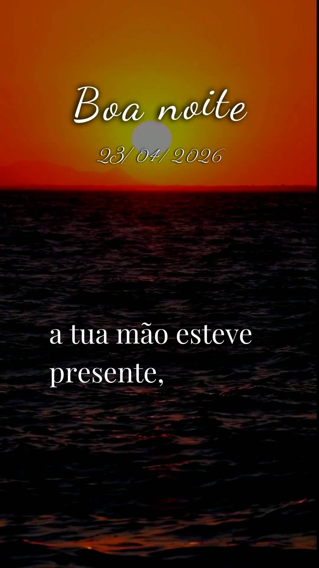 Boa noite! Obrigado, Deus, por mais uma quinta-feira vencida. Tu me livraste de todo mal e me concedeste saúde e força para vencer mais um dia. Enquant...