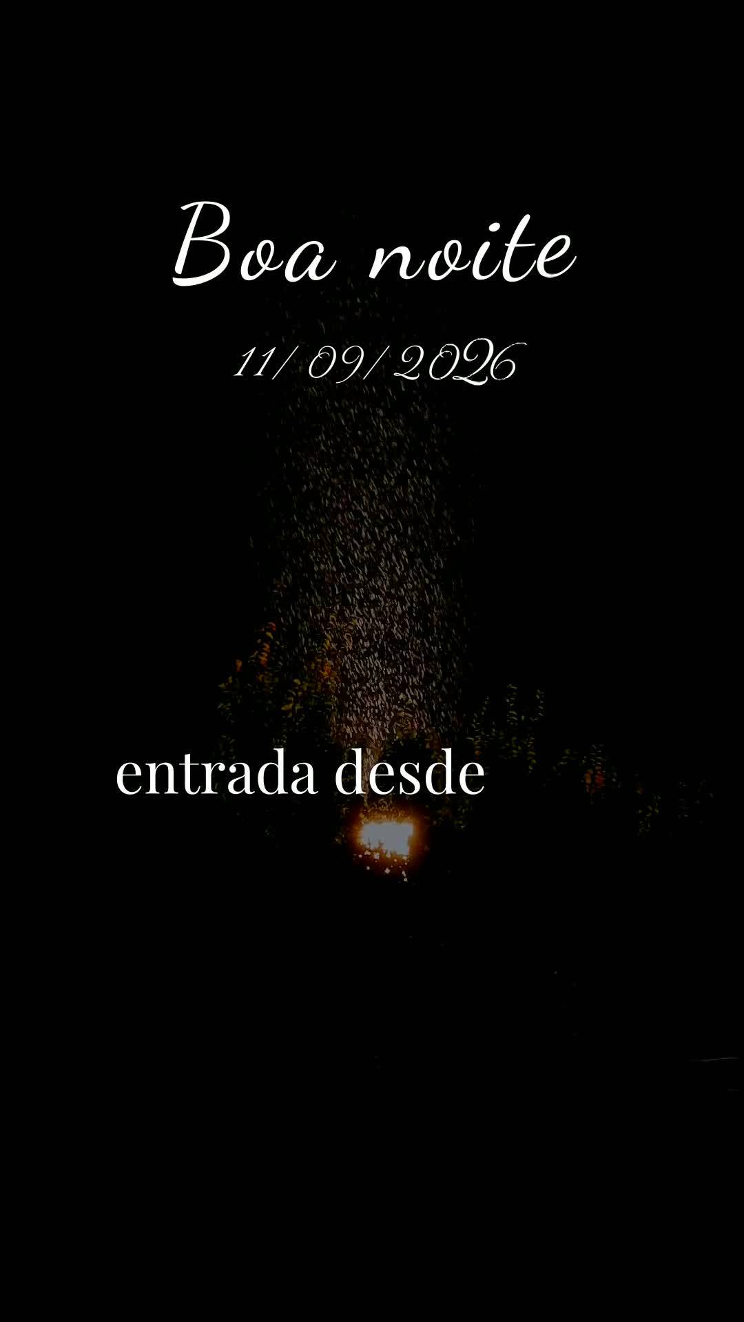 Boa noite. Obrigado, meu Deus, por mais uma sexta-feira vencida, neste dia 11 de Setembro de 2026. Tu me livraste de todo mal e me concedeste saúde e fo...