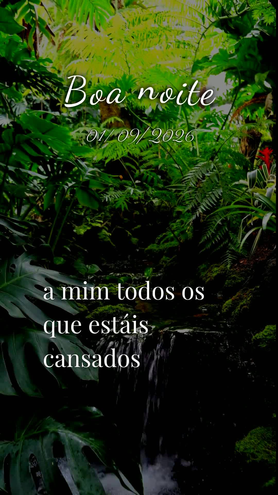 Boa noite, Senhor meu Deus. Nesta terça-feira, primeiro dia de setembro, no silêncio desta noite eu me coloco diante de ti. Obrigado por mais um dia vi...