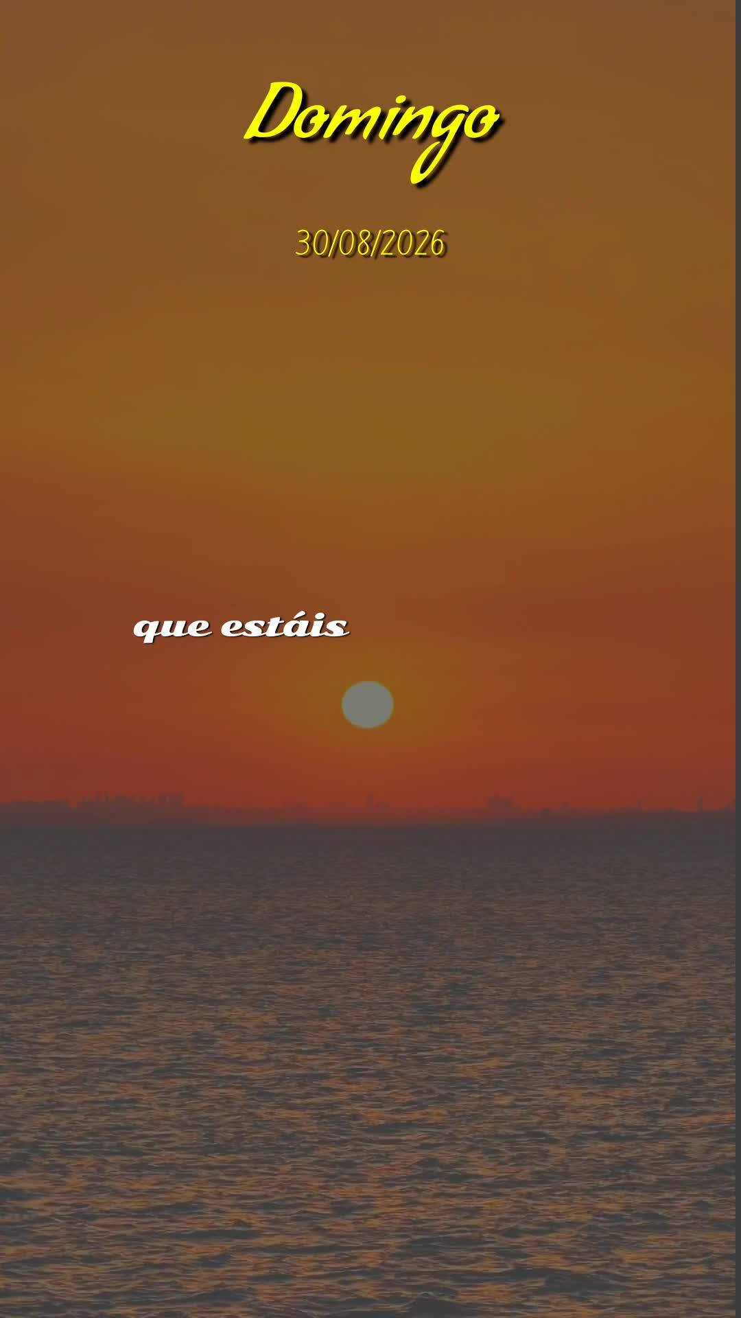 Boa noite, Senhor meu Deus. Neste domingo silencioso, último dia de agosto, eu me coloco diante de ti. Obrigado por mais um dia de descanso, por cada li...