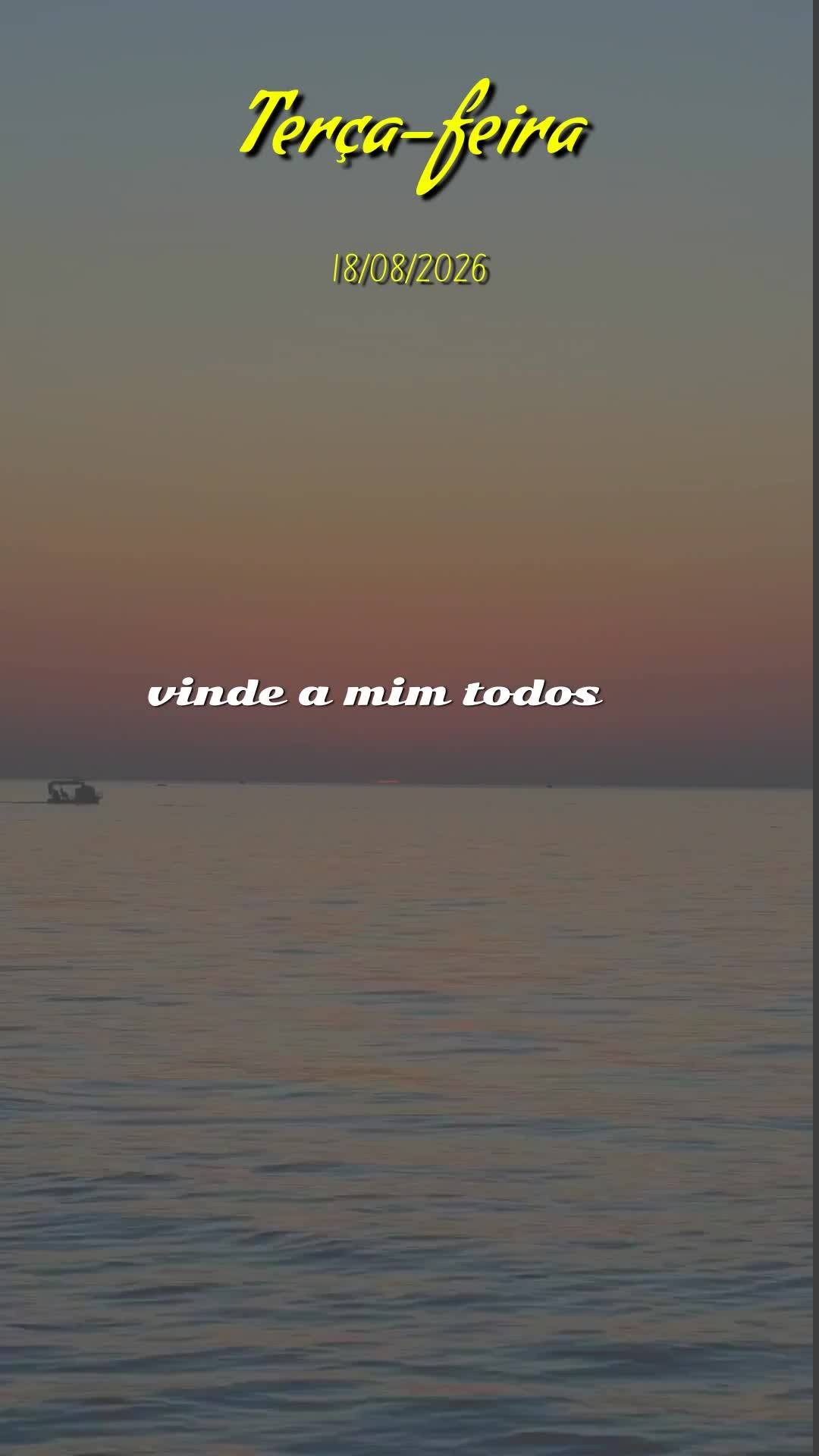 Boa noite, Senhor. Nesta terça-feira, 18 de Agosto de 2026, no silêncio desta noite, eu me coloco diante de Ti. Obrigado por mais um dia vivido, por ca...