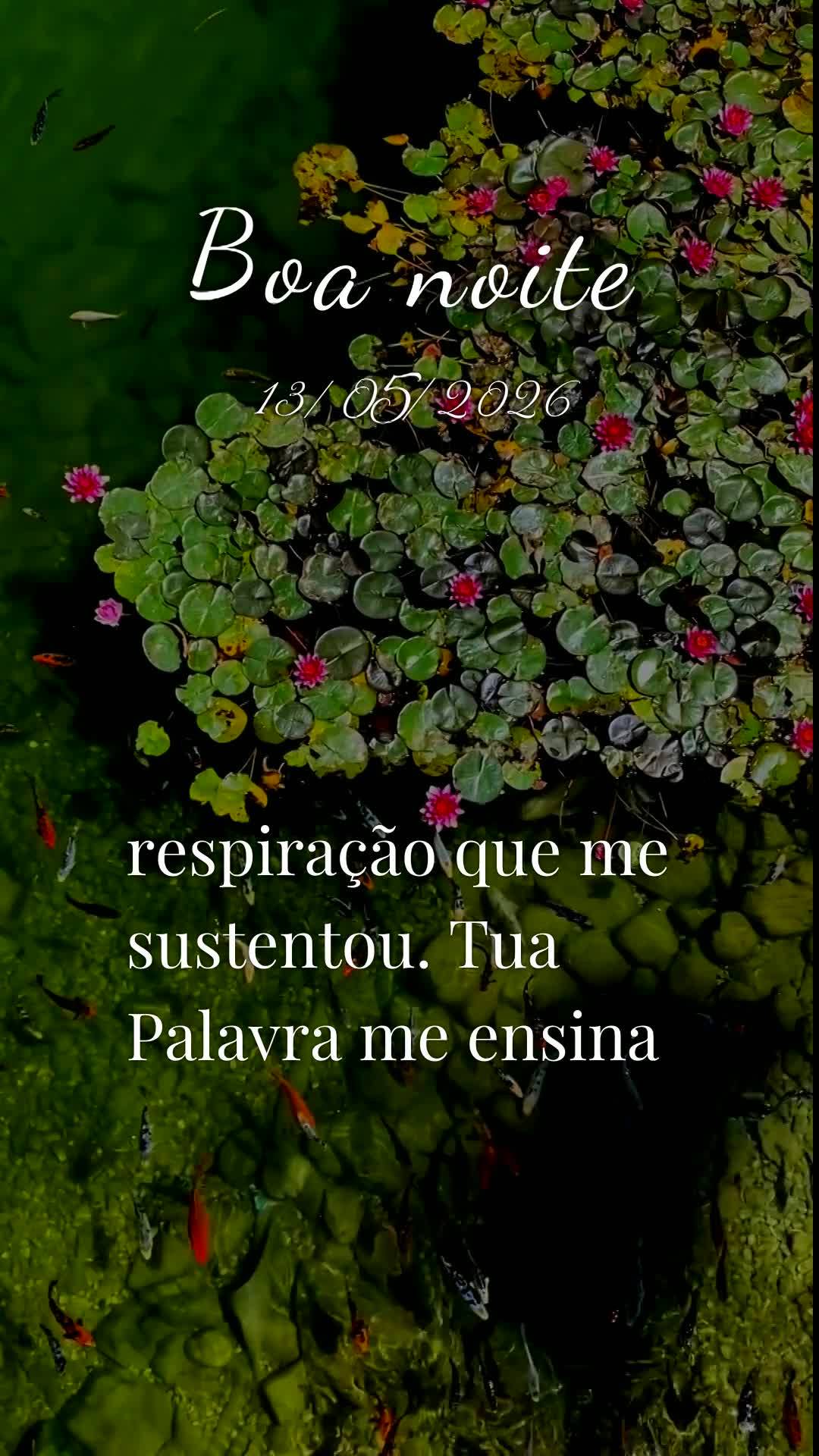 Boa noite, Senhor. Obrigado, Deus, por mais uma quarta-feira vencida. Tu me livraste de todo mal e me concedeste saúde e força para vencer mais um dia....