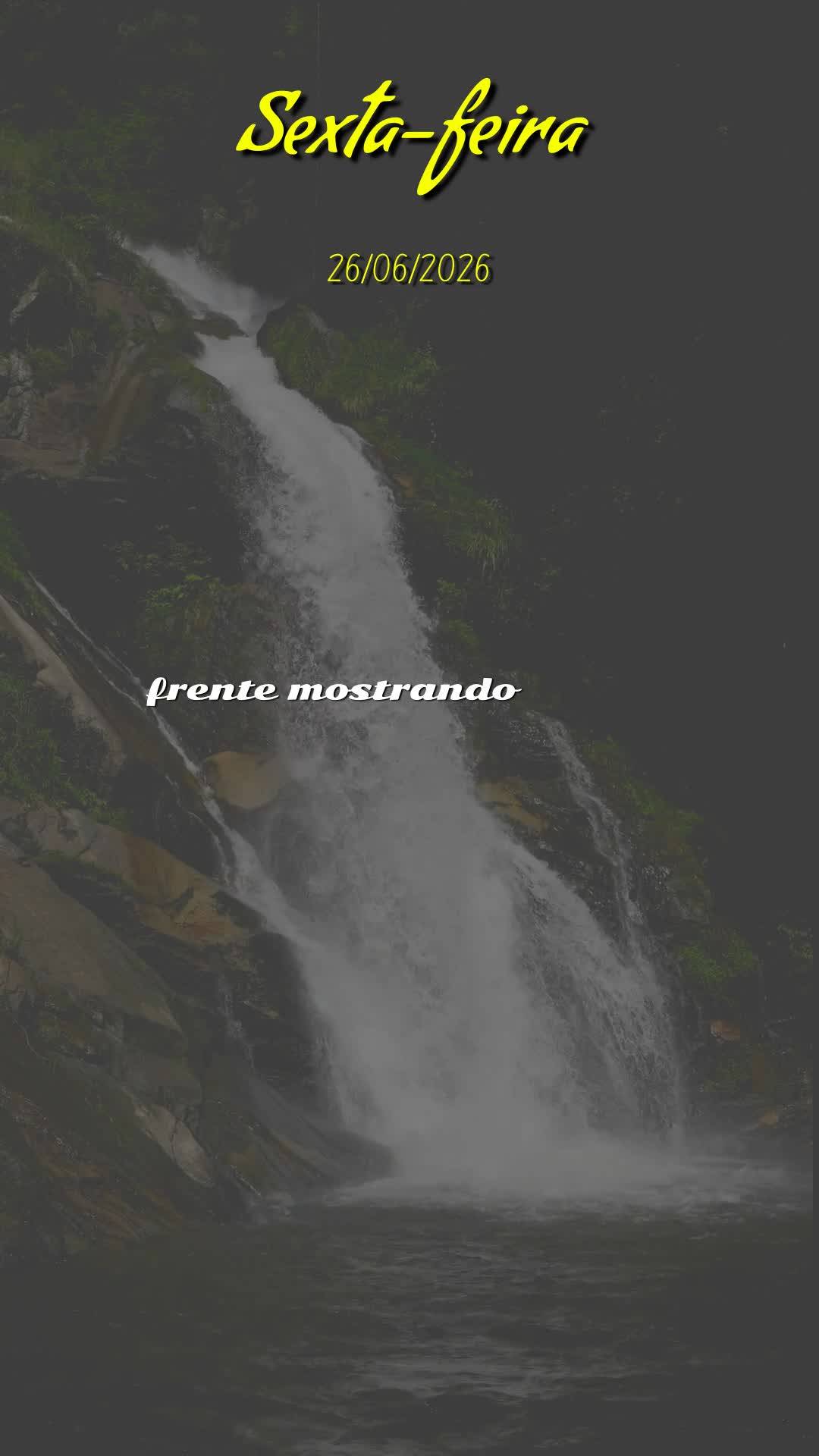 Bom dia! Hoje é Sexta-feira, 26 de Junho de 2026, e a semana se encerra com gratidão no coração. Que o Senhor Jesus caminhe contigo neste dia, ao teu...