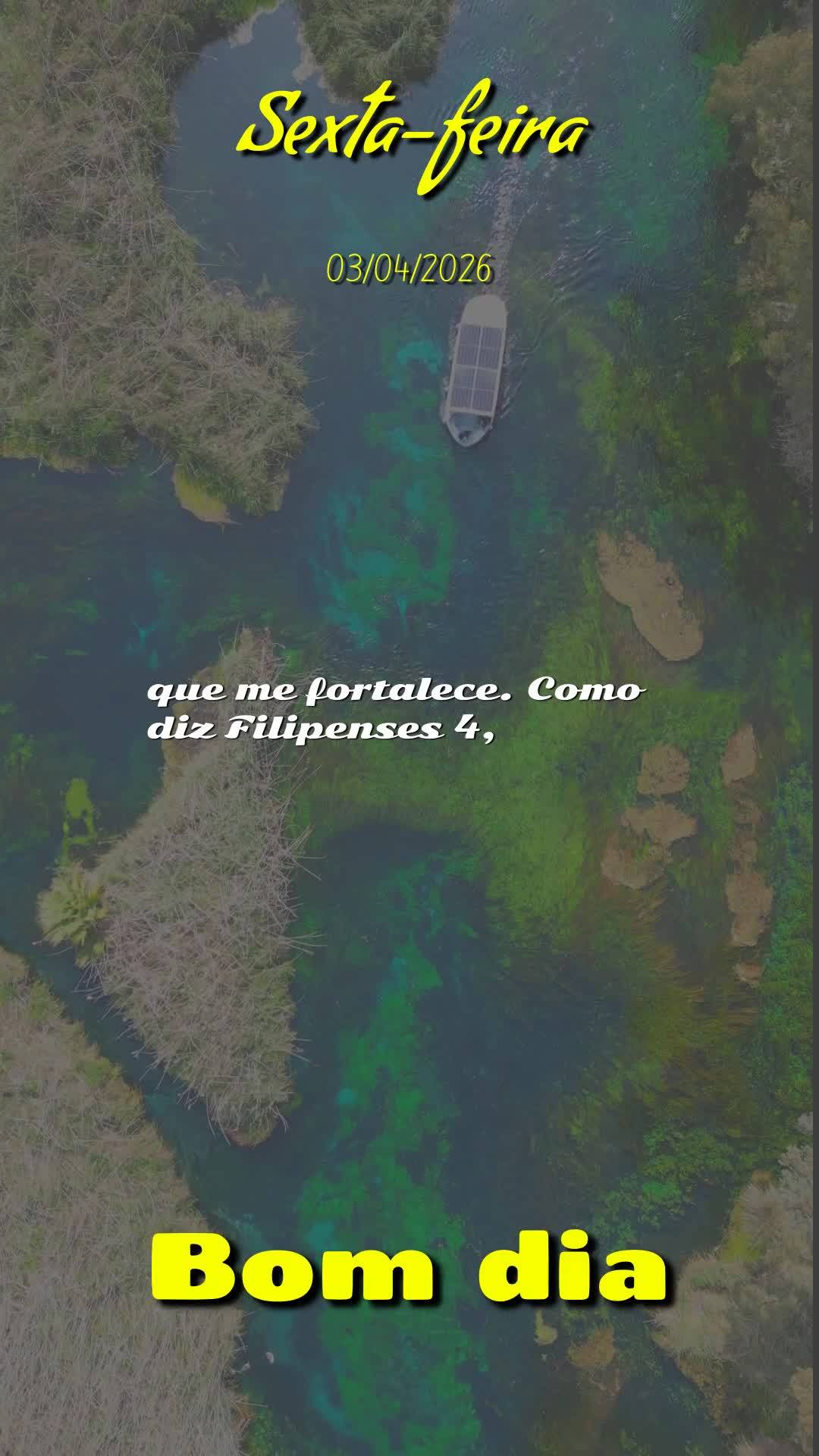 Bom dia! Hoje é Sexta-feira Santa, 3 de Abril de 2026, e neste dia tão especial, quero que você saiba que não está sozinho. Neste dia em que lembram...