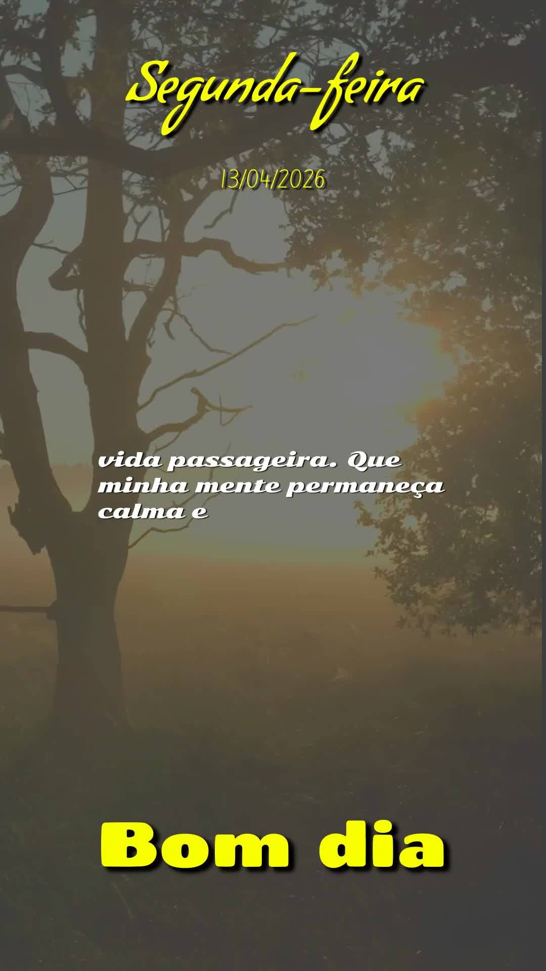 Bom dia, Jesus, meu Mestre e Senhor. Mais uma segunda-feira começa, neste 13 de abril de 2026, e com ela uma semana inteira de possibilidades que o Senh...