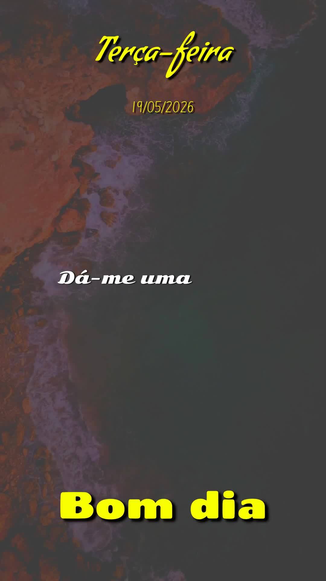 Bom dia, Jesus, meu Mestre e Senhor. Nesta terça-feira, 19 de Maio de 2026, mais uma manhã começa, e eu Te ofereço todas as minhas ações deste dia,...