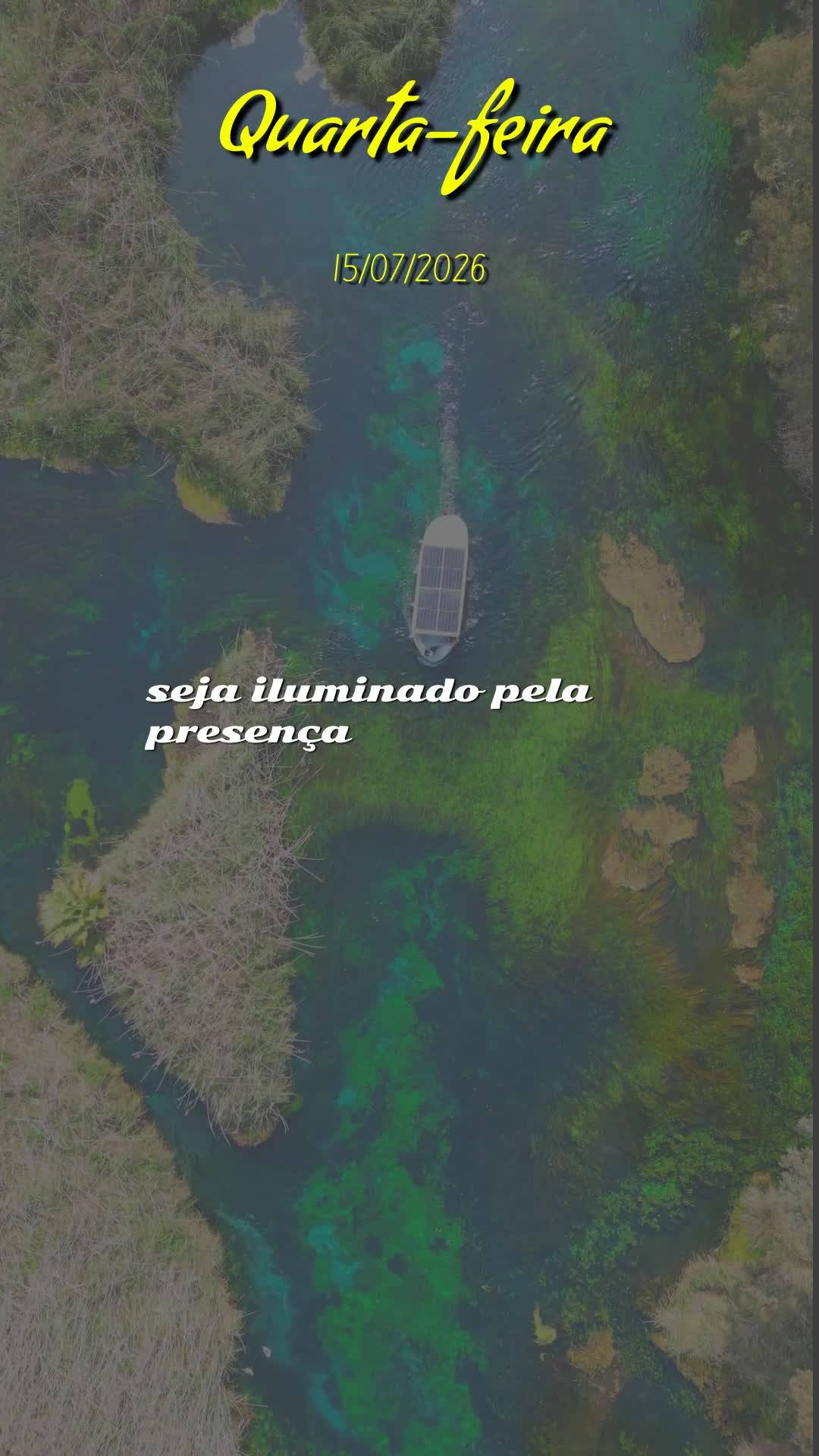 Bom dia! Nesta Quarta-feira, 15 de Julho de 2026, elevo uma bênção sobre a tua vida. Que o Senhor Jesus caminhe contigo, ao teu lado como teu fiel def...