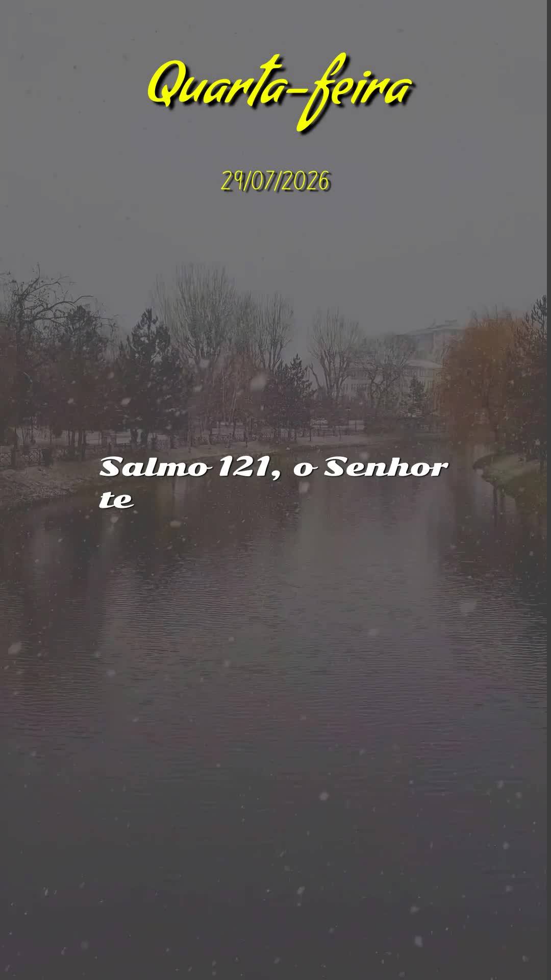 Bom dia! Nesta quarta-feira, 29 de Julho de 2026, recebe esta bênção com o coração aberto. Que o Senhor Jesus caminhe ao teu lado como teu fiel defe...