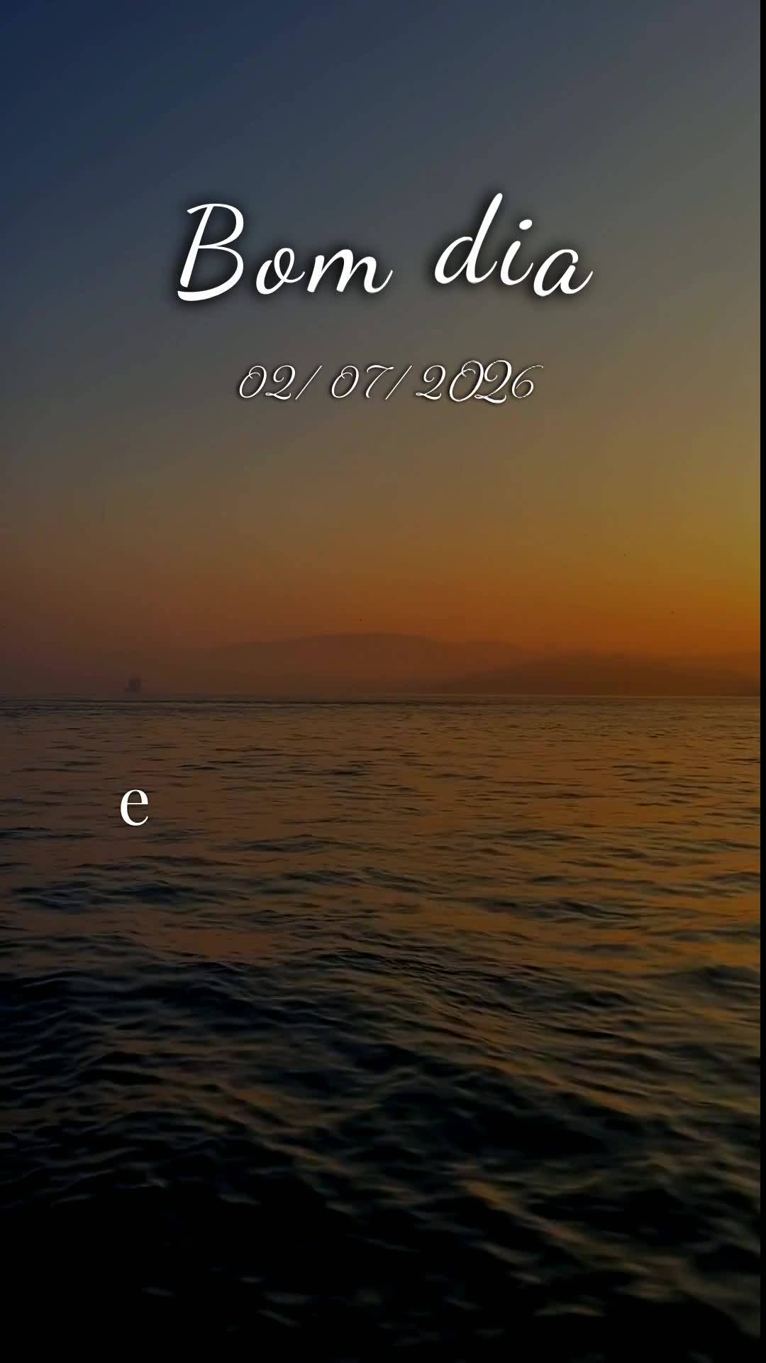 Bom dia! Nesta quinta-feira, 2 de Julho de 2026, começo de um novo mês e de um novo ciclo, eu proclamo uma bênção sobre a sua vida. Que o Senhor Jes...