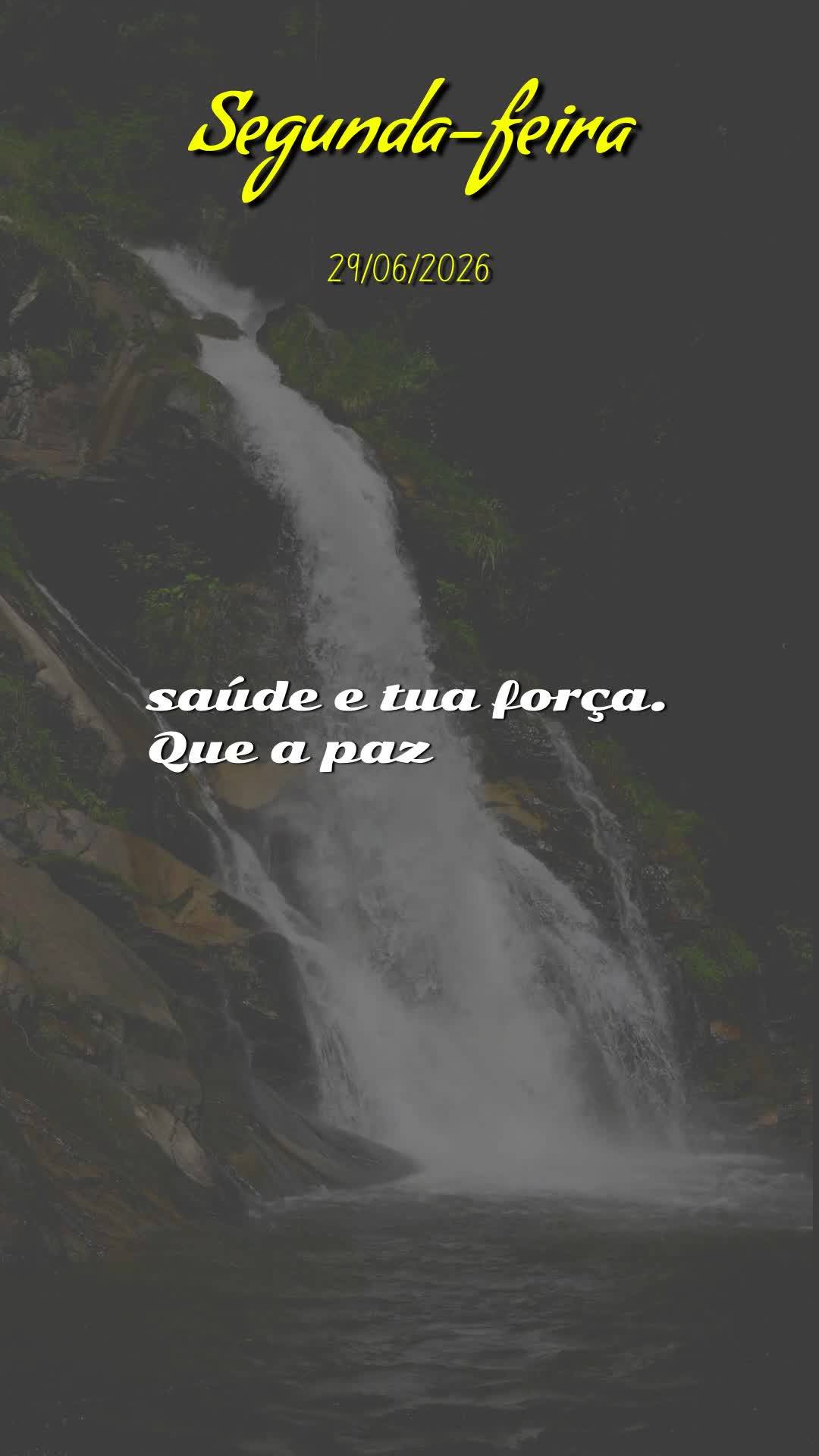 Bom dia! Nesta Segunda-feira, 29 de Junho de 2026, dia de São Pedro e São Paulo, recebe esta bênção sobre a tua vida. Que o Senhor Jesus caminhe con...