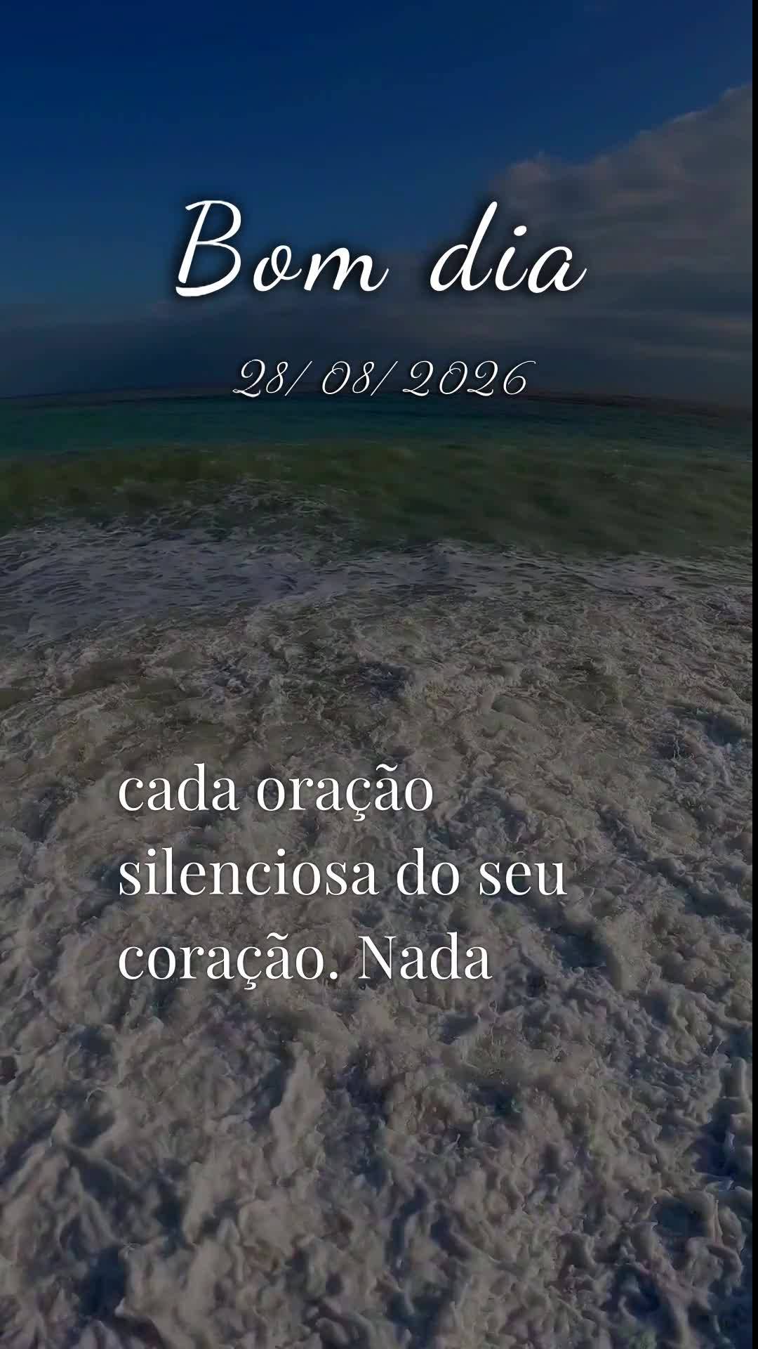 Bom dia! Nesta Sexta-feira, 28 de Agosto de 2026, que o céu se abra sobre a sua vida e derrame bênçãos sem medida. Que cada passo seu seja guiado pel...
