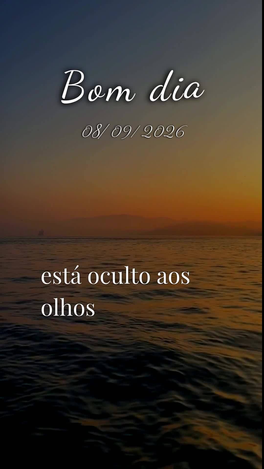 Bom dia! Nesta terça-feira, 8 de Setembro de 2026, que o céu se abra sobre a sua vida e derrame bênçãos sem medida. Que cada passo seu seja guiado p...