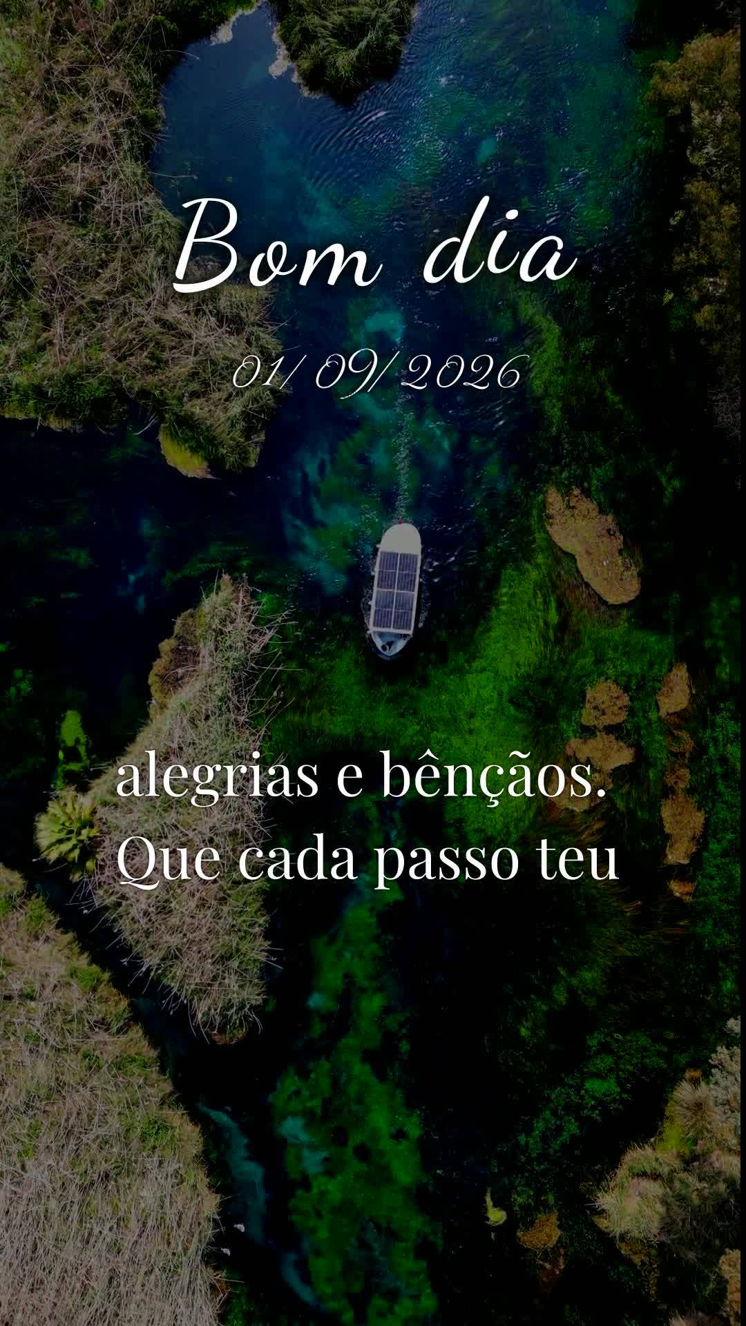 Bom dia! Nesta terça-feira, primeiro dia de setembro de 2026, quero te desejar um dia repleto da presença de Deus. Que hoje não te falte ânimo, forç...