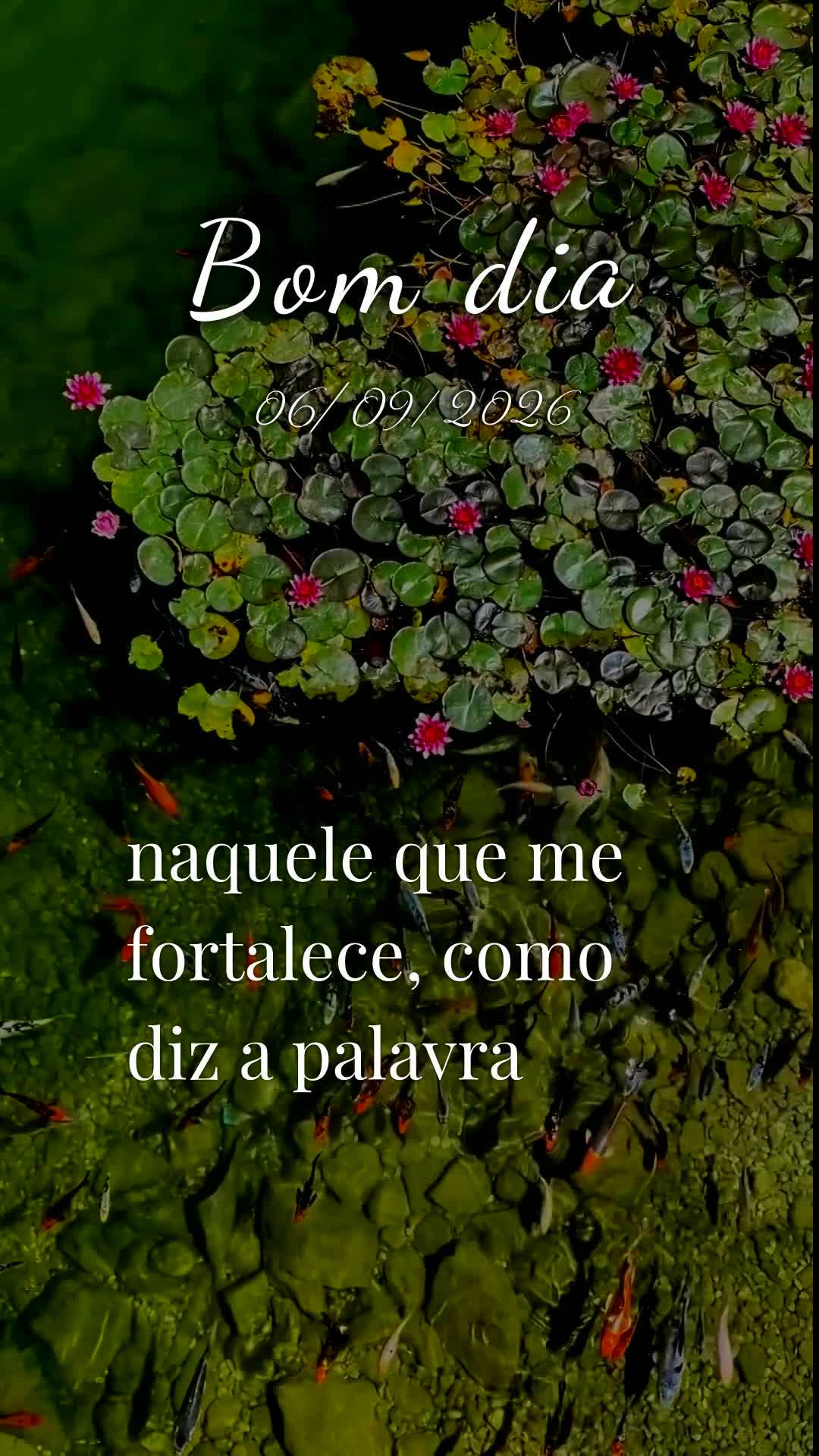 Bom dia! Neste Domingo, 6 de Setembro de 2026, dia do Senhor, quero enviar uma bênção para o seu coração. Que hoje não lhe falte ânimo, força e f...