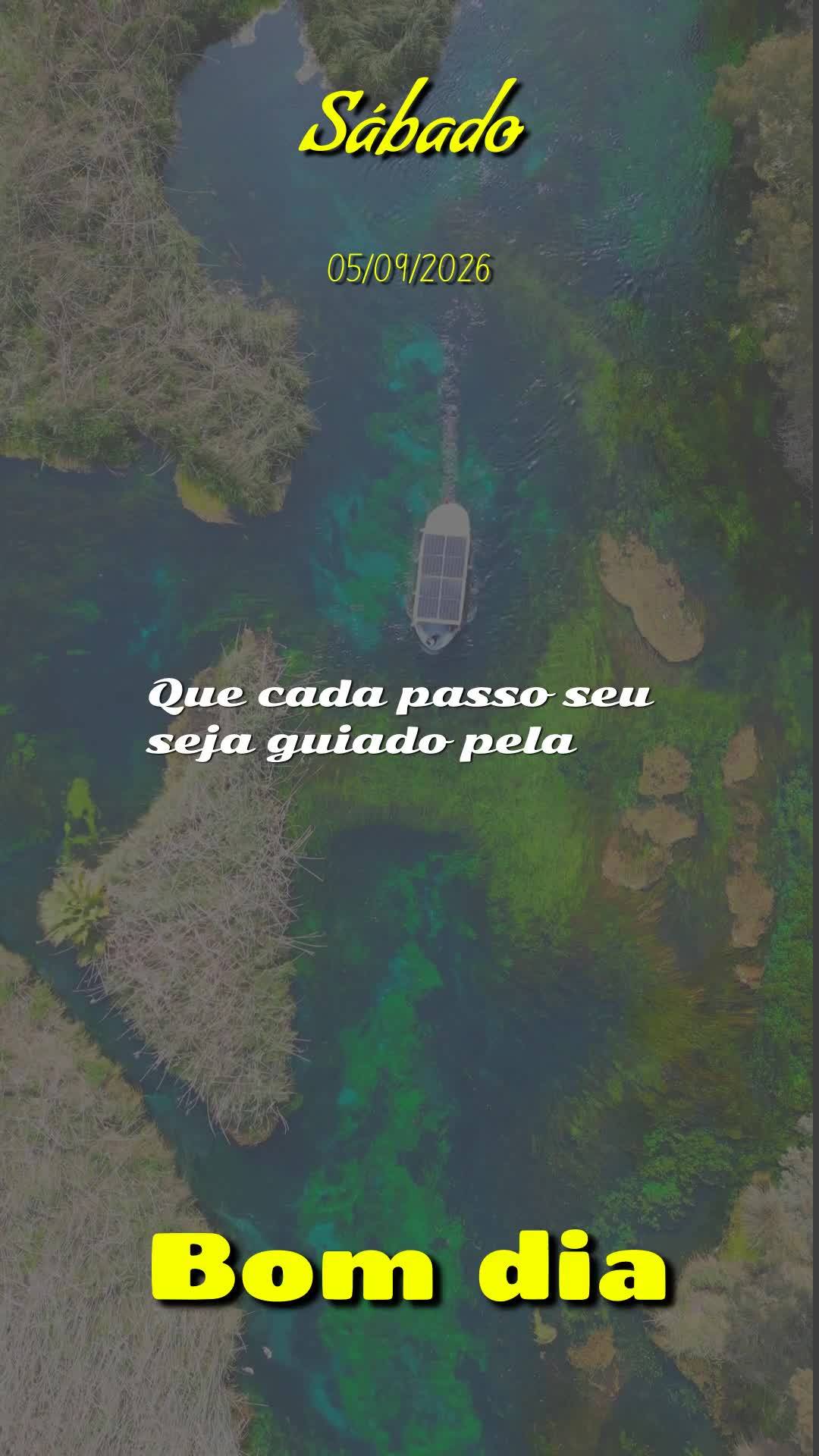 Bom dia! Que neste sábado, dia de descanso e renovação, você encontre paz no coração. Desejo que não lhe falte ânimo, força e fé para enfrentar...