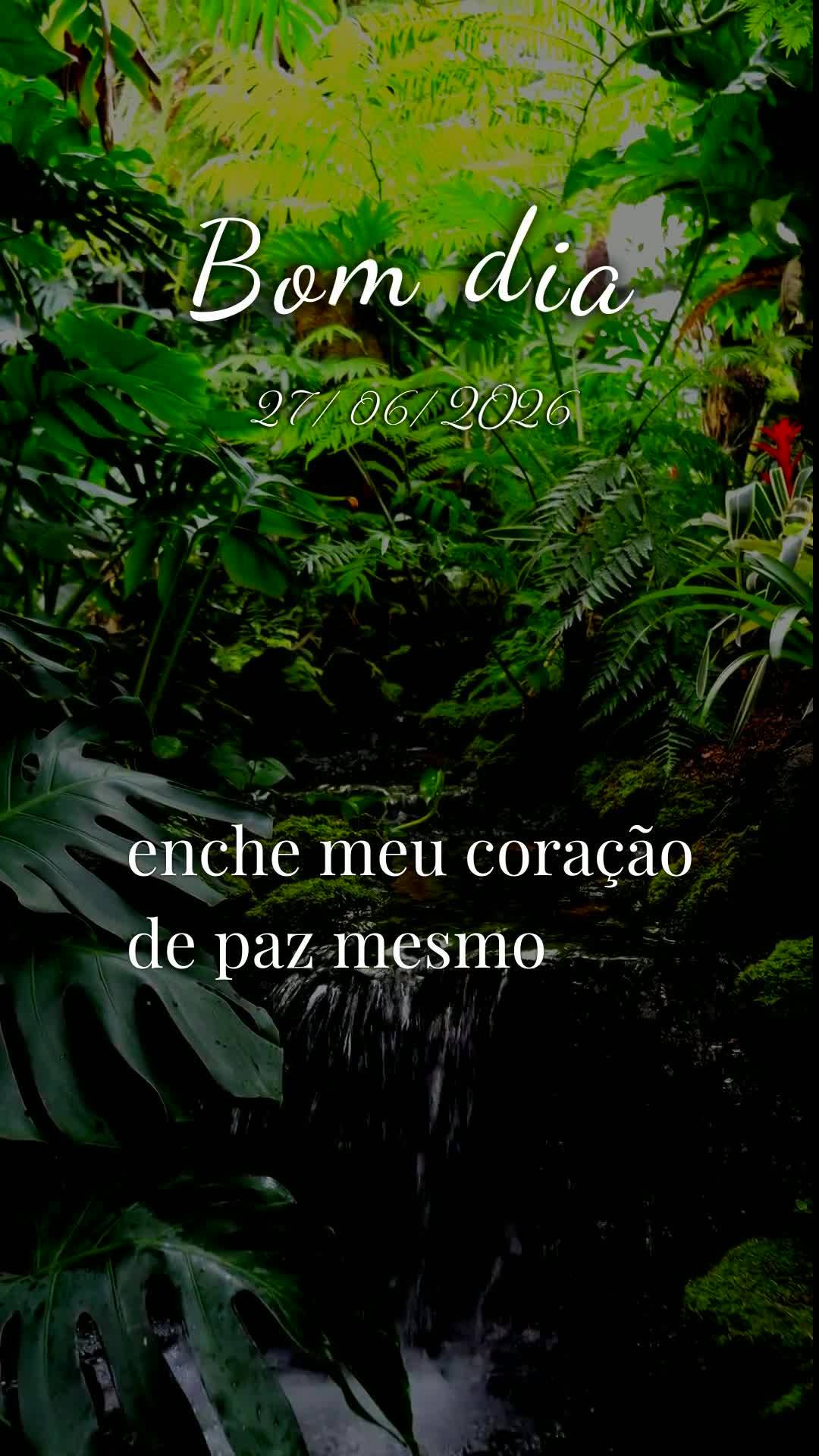 Deus, bom dia. Antes de qualquer coisa, obrigado por abrir meus olhos neste sábado, vinte e sete de junho. Que privilégio é acordar com forças renova...
