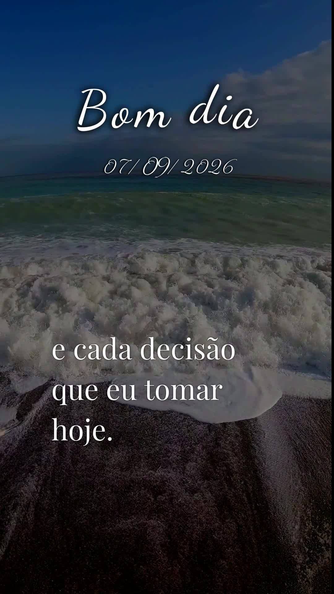 Deus, bom dia. Antes de qualquer coisa, obrigado por abrir meus olhos para mais este amanhecer, nesta segunda-feira, 7 de Setembro de 2026. Uma nova sema...