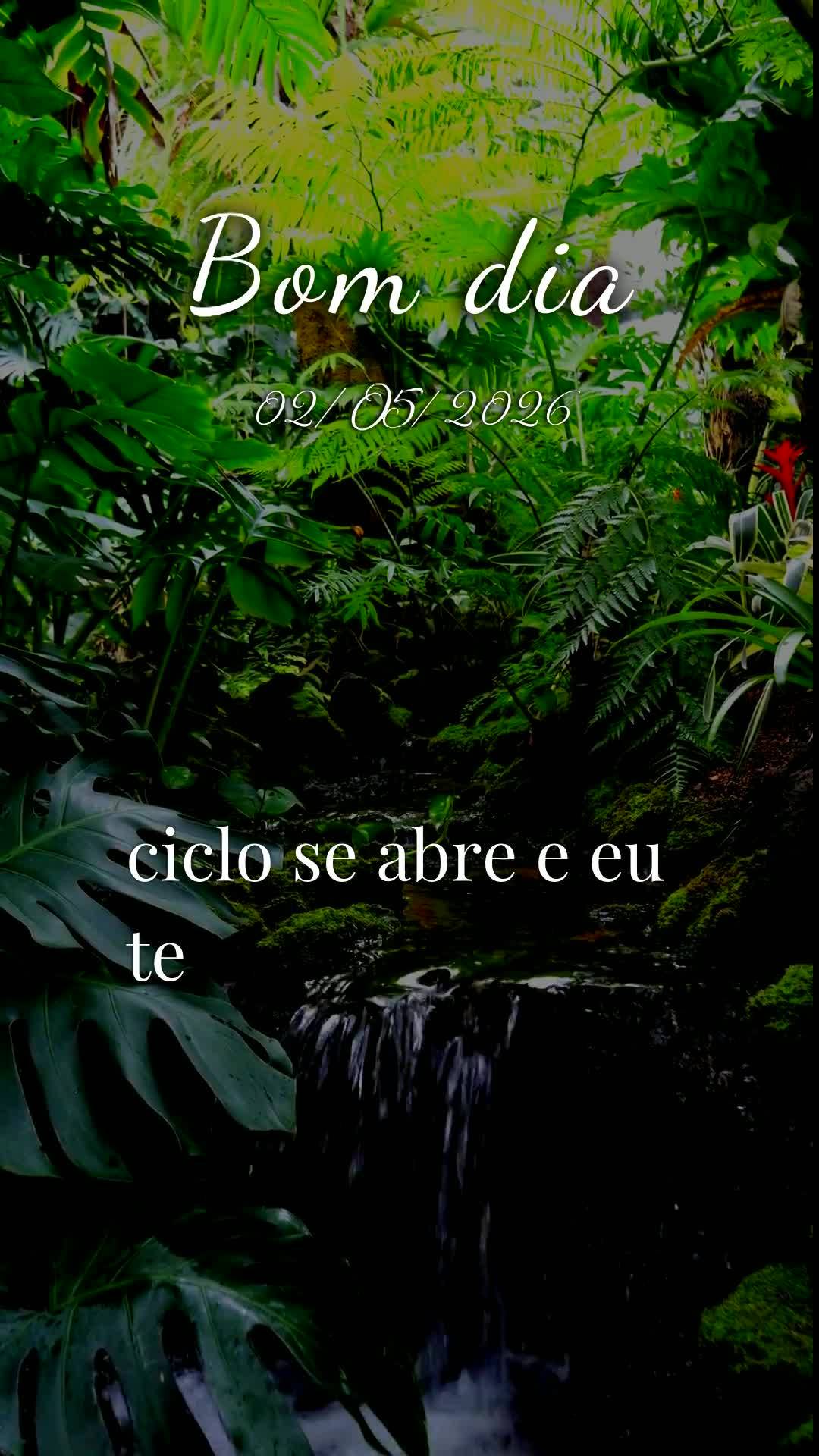 Deus, hoje é sábado, meu pai, dia 2 de maio de 2026, e antes que este dia avance, eu paro diante de ti para dizer: bom dia, Senhor. Que alegria poder a...