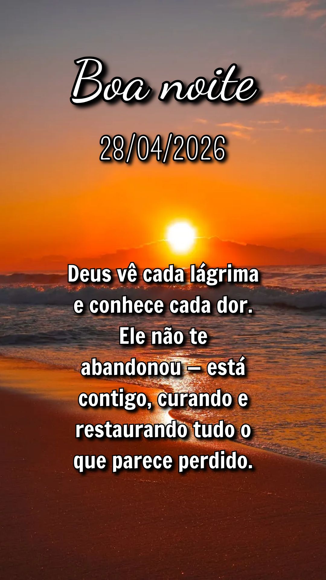 Deus vê cada lágrima e conhece cada dor. Ele não te abandonou — está contigo, curando e restaurando tudo o que parece perdido.