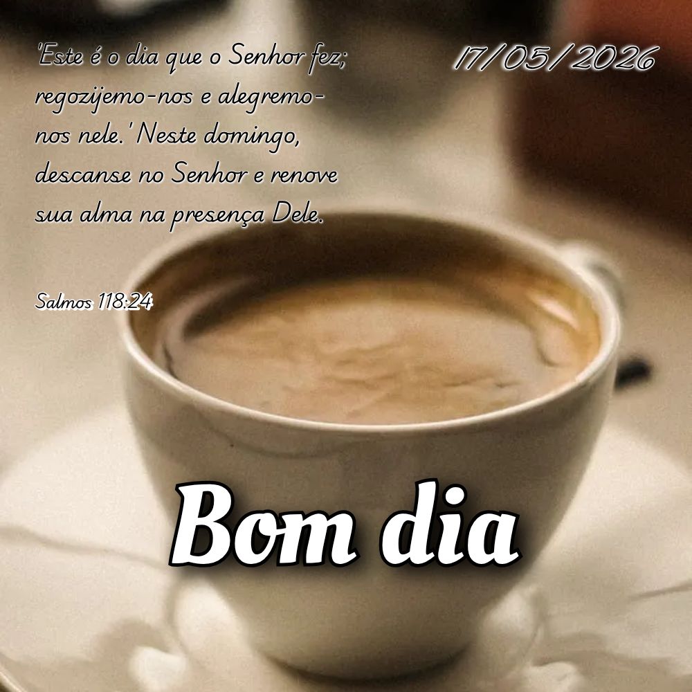 'Este é o dia que o Senhor fez; regozijemo-nos e alegremo-nos nele.' Neste domingo, descanse no Senhor e renove sua alma na presença Dele. Salmos 118:2...