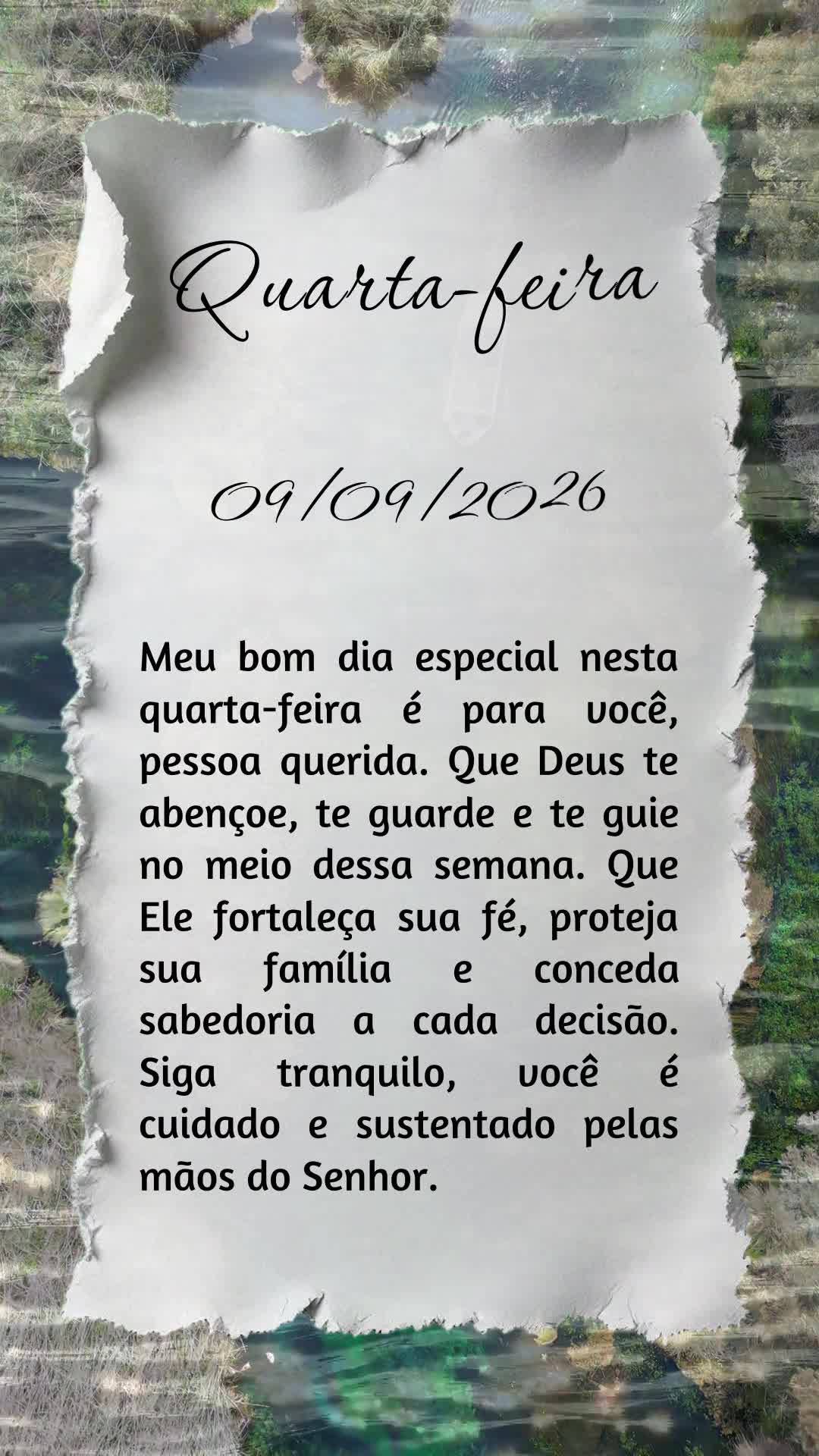Meu bom dia especial nesta quarta-feira é para você, pessoa querida. Que Deus te abençoe, te guarde e te guie no meio dessa semana. Que Ele fortaleça...