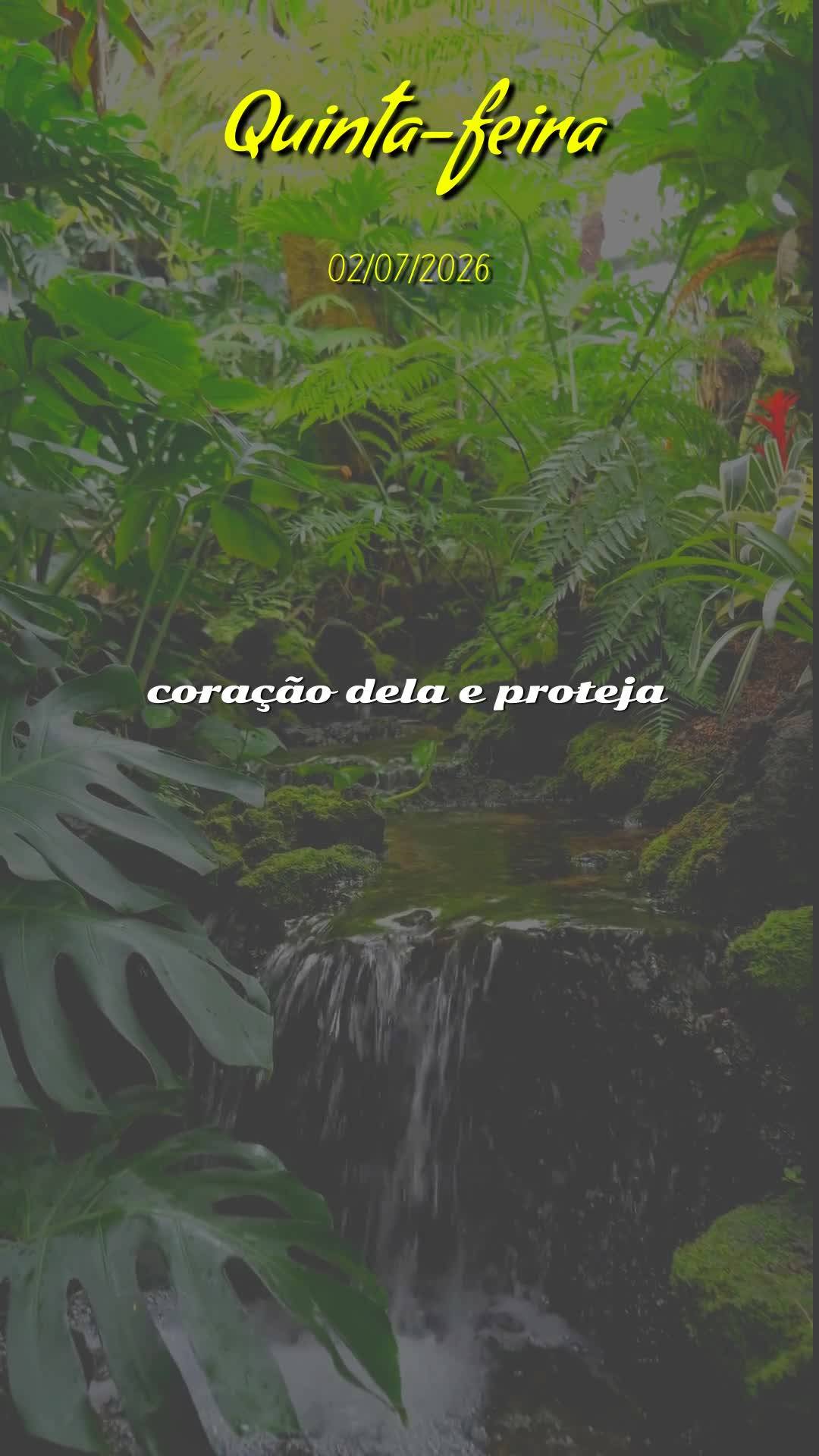 Meu bom dia especial nesta quinta-feira, 2 de Julho de 2026, é para você, pessoa querida. No começo deste novo mês, elevo uma oração pedindo que De...