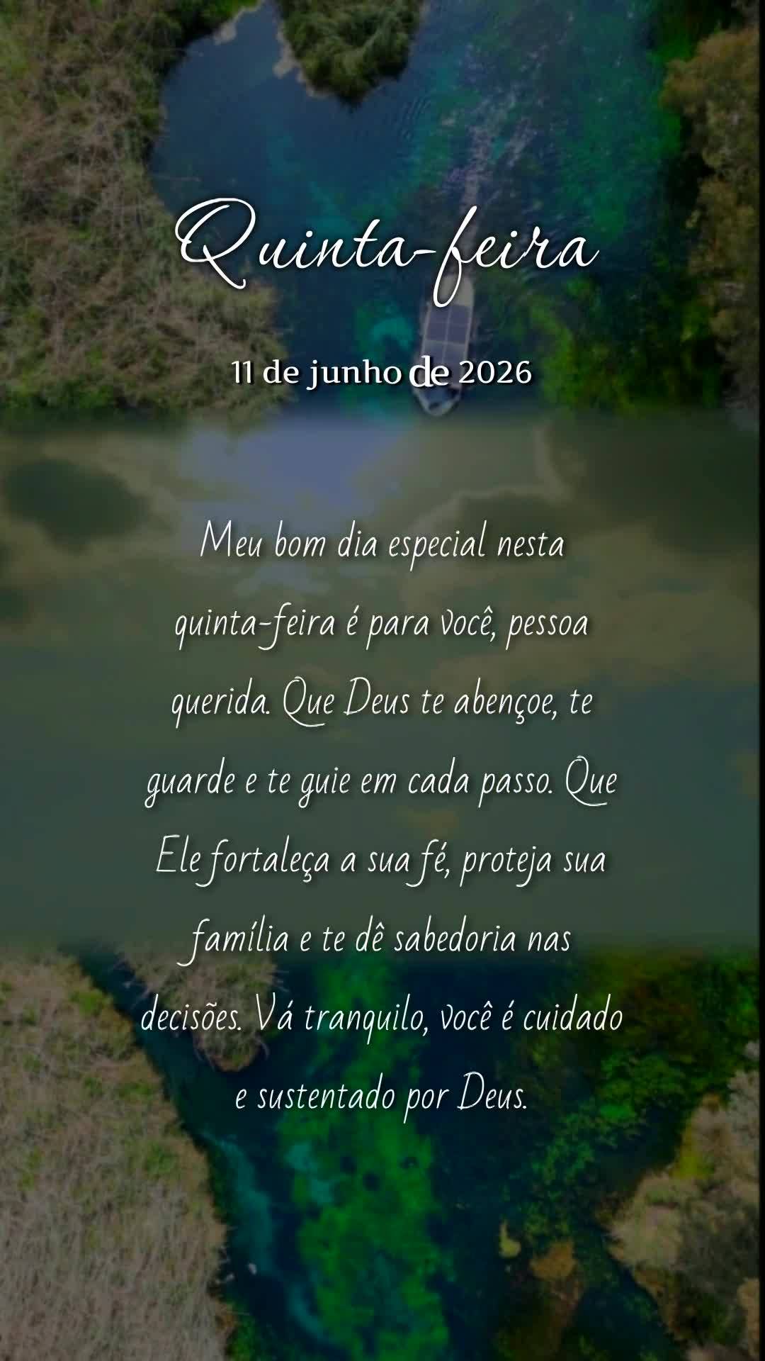 Meu bom dia especial nesta quinta-feira é para você, pessoa querida. Que Deus te abençoe, te guarde e te guie em cada passo. Que Ele fortaleça a sua ...