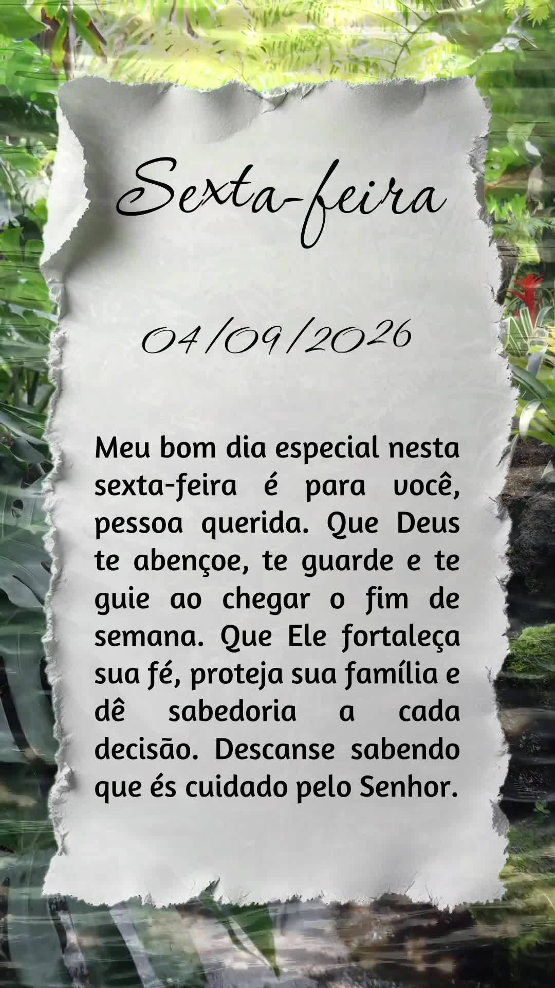 Meu bom dia especial nesta sexta-feira é para você, pessoa querida. Que Deus te abençoe, te guarde e te guie ao chegar o fim de semana. Que Ele fortal...