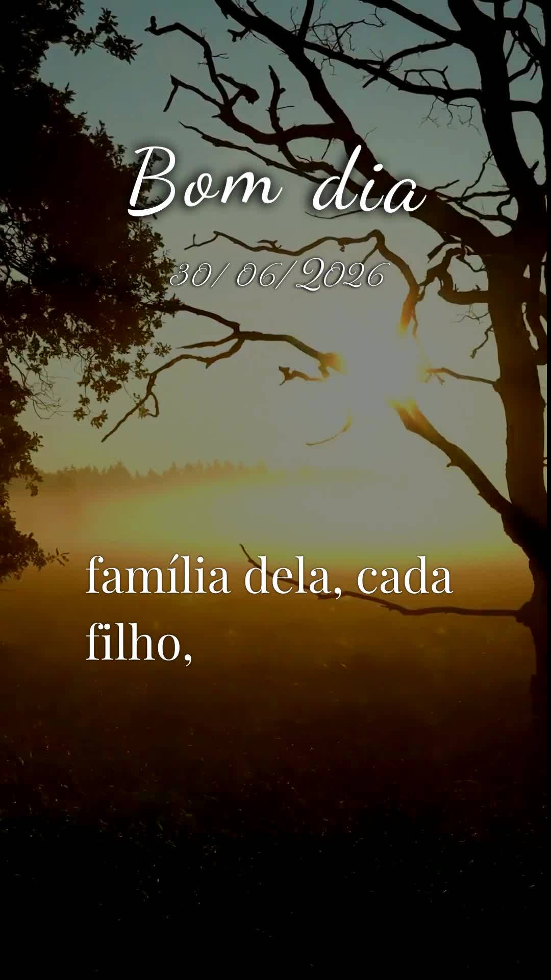 Meu bom dia especial nesta terça-feira é para você, pessoa querida. Hoje é o último dia de junho, e quero agradecer a Deus por cada momento que vive...